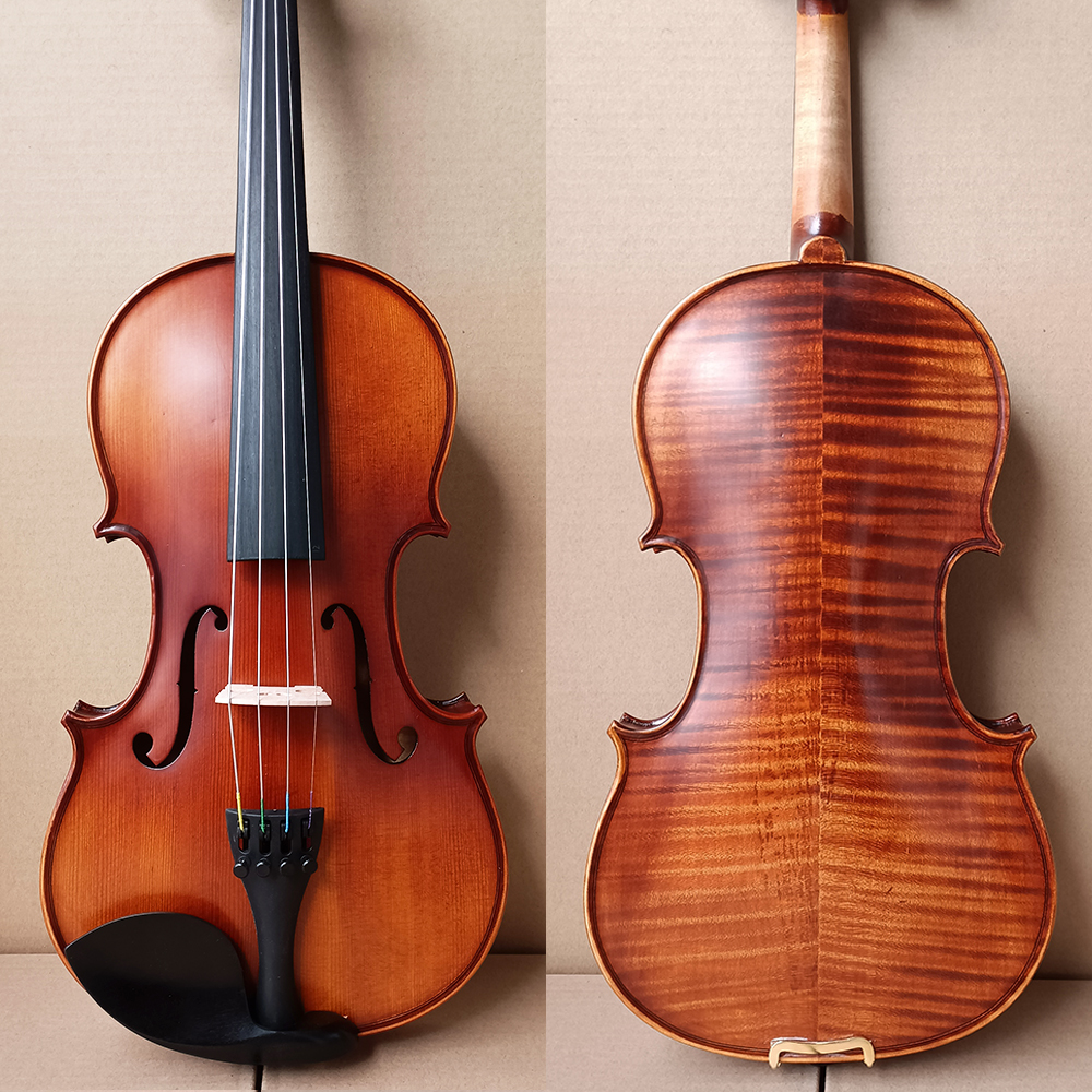 Musical Instrument Veena - Biola buatan tangan Rich Stripes Maple