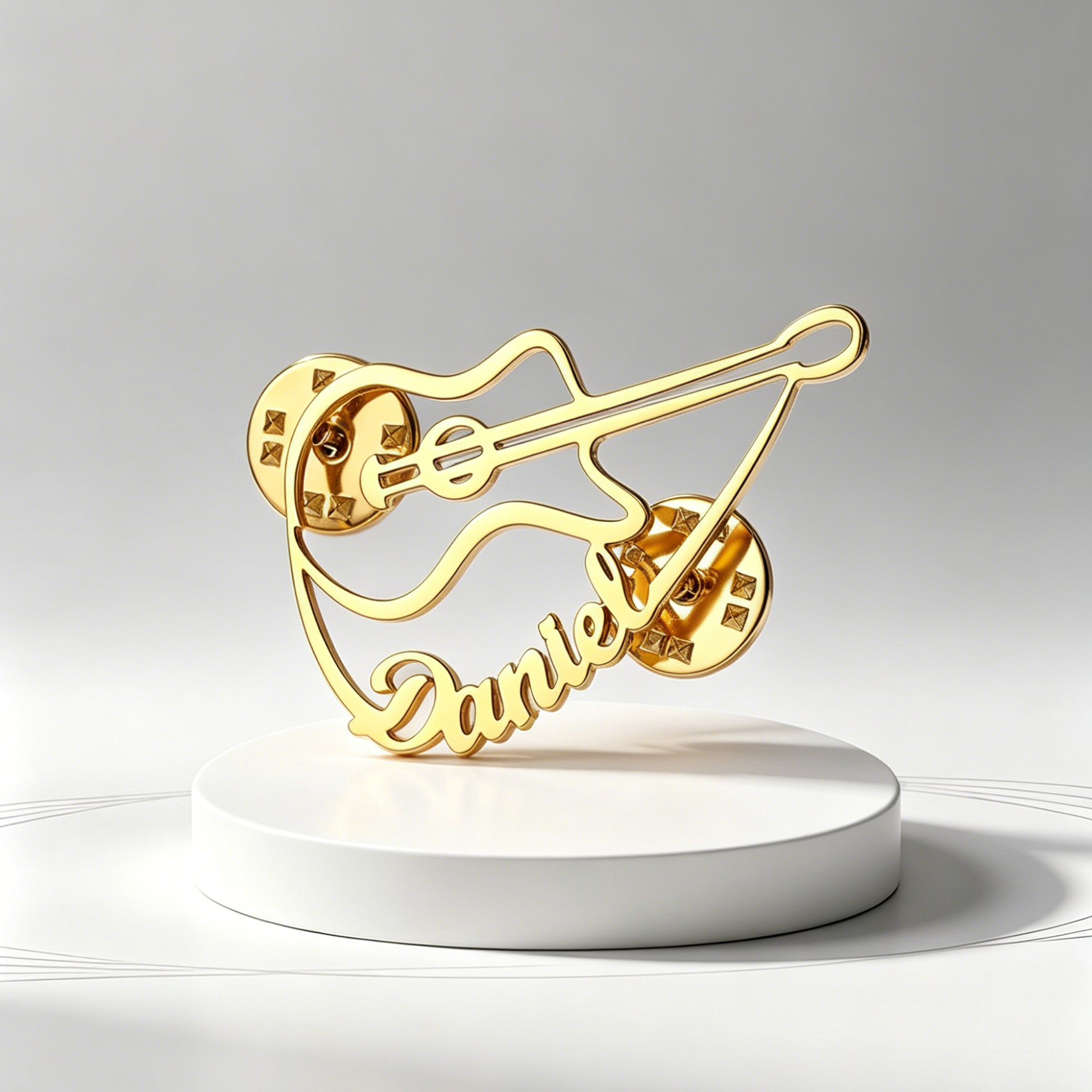 Musical Instrument With Names - Bros Pin Biola Kustom Baja Tahan