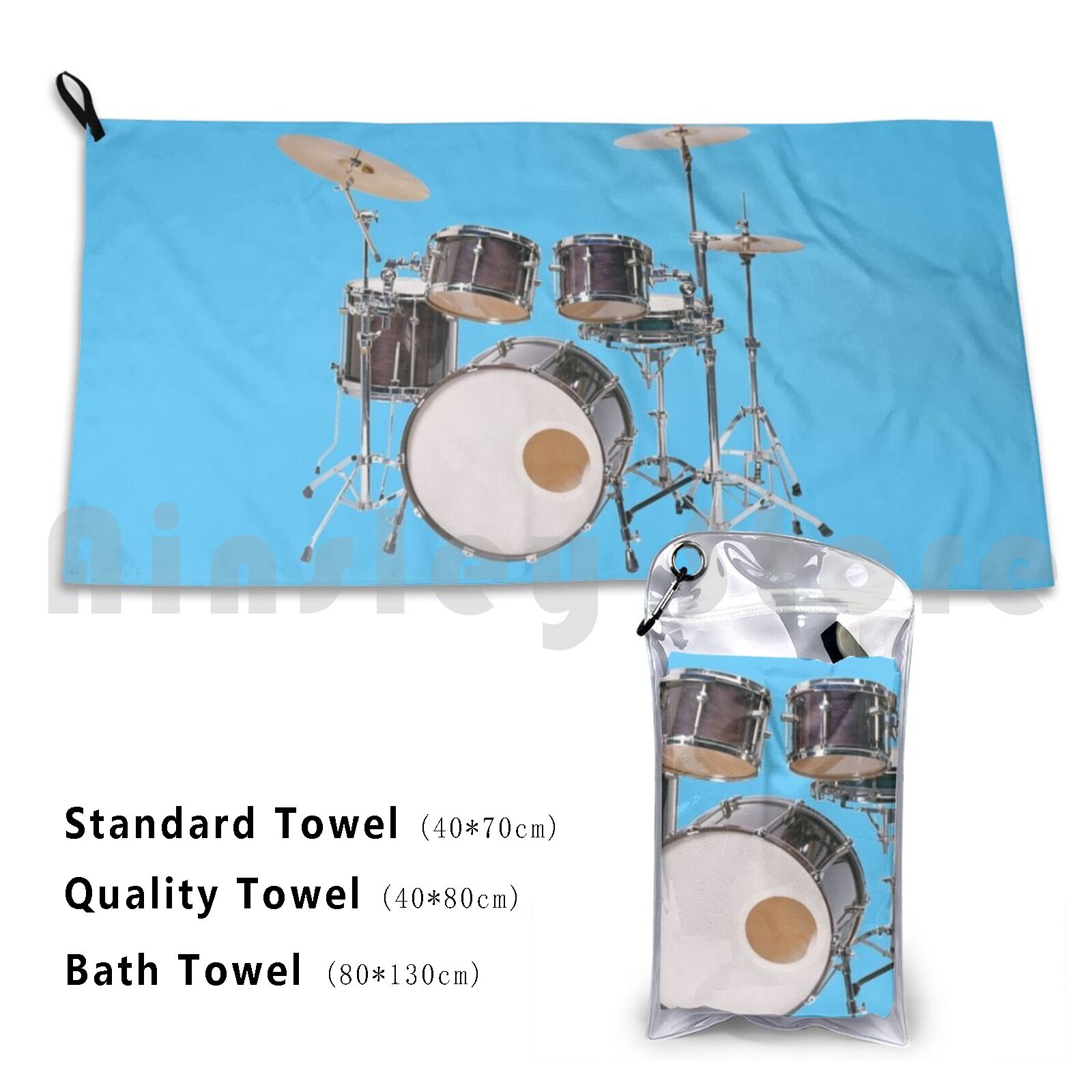 Musical Instrument Image - Ilustrasi Drum Handuk Mandi Bantal Pantai