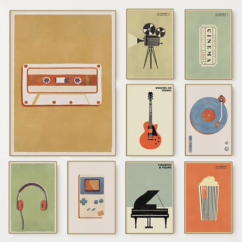 Musical Instrument Image - Poster Instrumen Musik Pop Abad Pertengahan