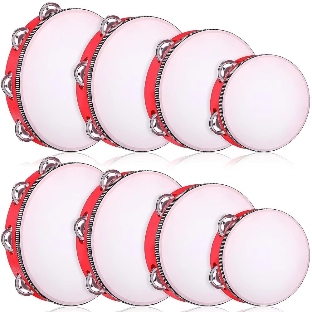 Musical Instrument With Hand - Drum Genggam Logam 4/6/8/10 Inci, Jingle