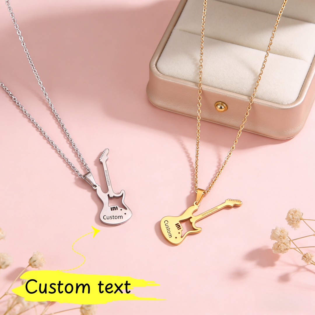 Musical Instrument With Names - Kalung Gitar Instrumen Musik dengan Nama