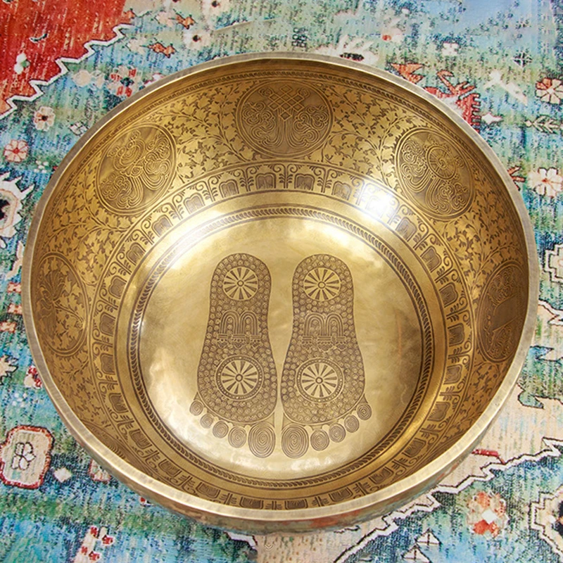 Tibetan Singing Bowl - Mangkuk Tibet Kuningan Buatan Tangan Nepal