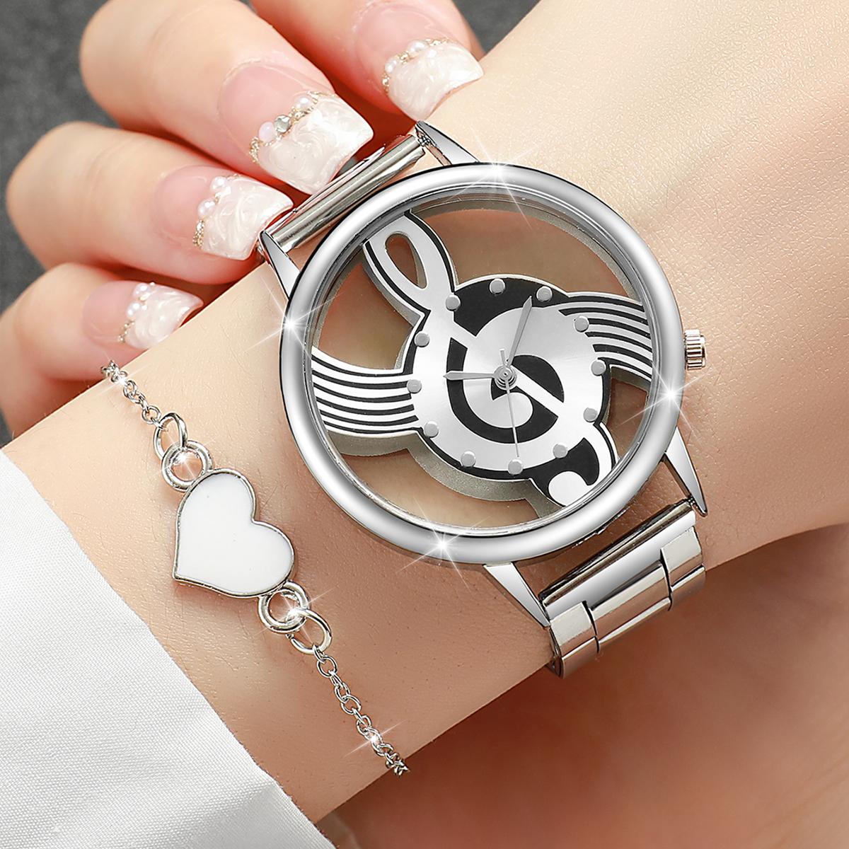 Musical Instrument Jewelry - Jam tangan musik wanita, 2 buah/Set