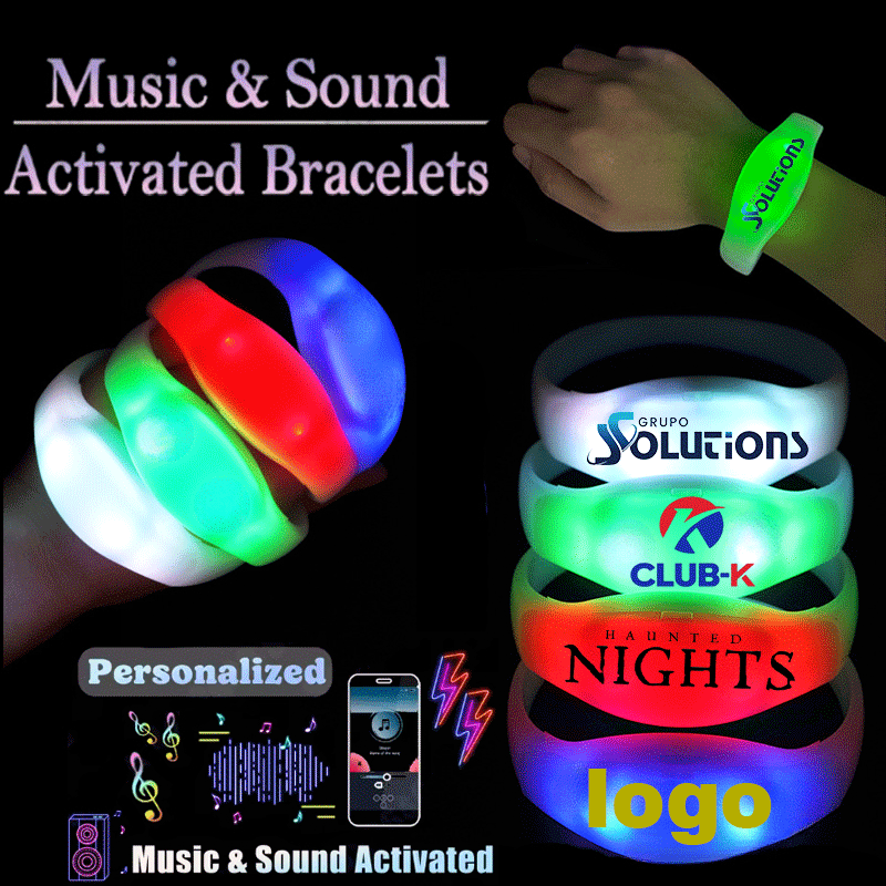 Musical Instrument Jewelry - Gelang LED menyala saat musik diputar,