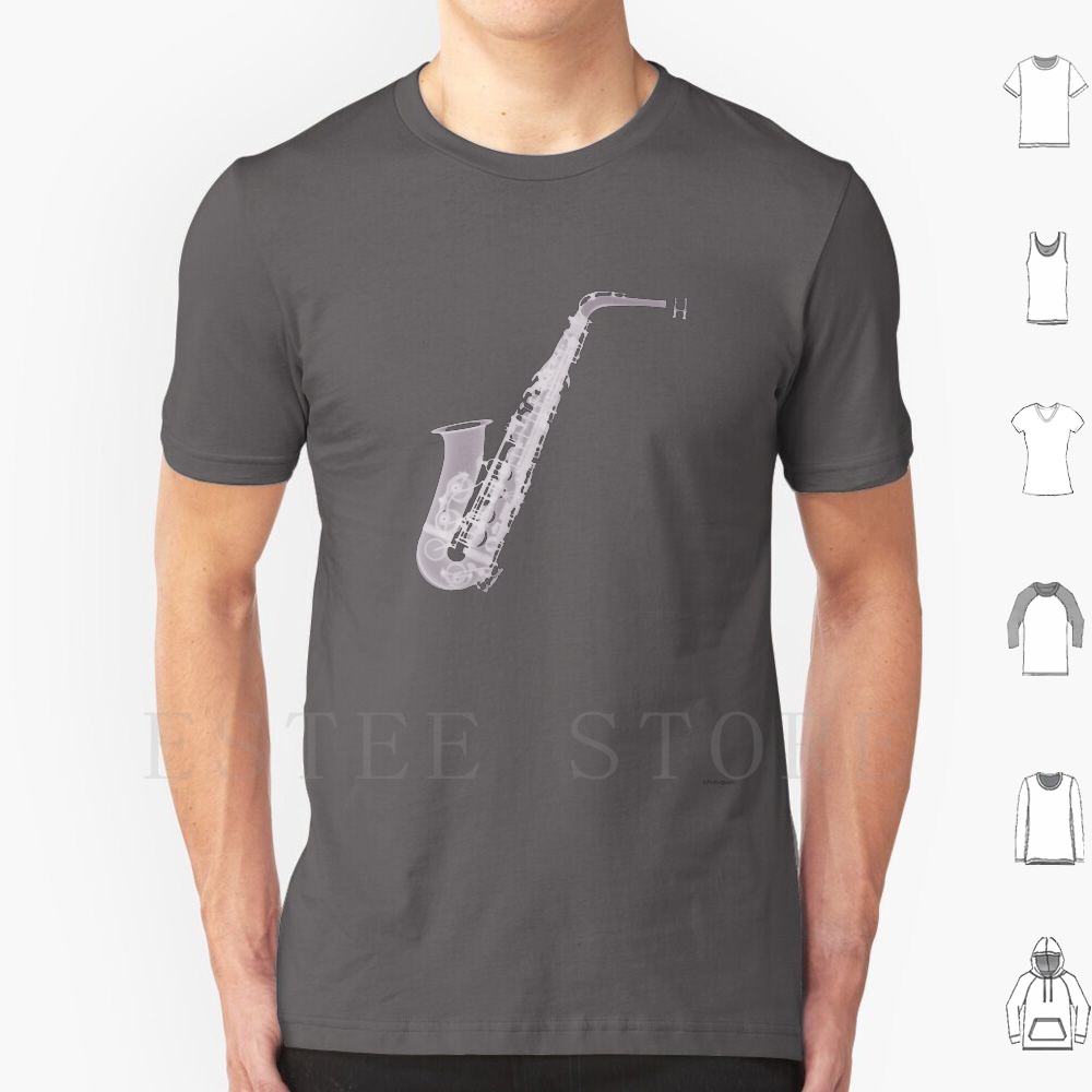 Musical Instrument Image - Kaus Saksofon-X-ray DIY Ukuran Besar 100%