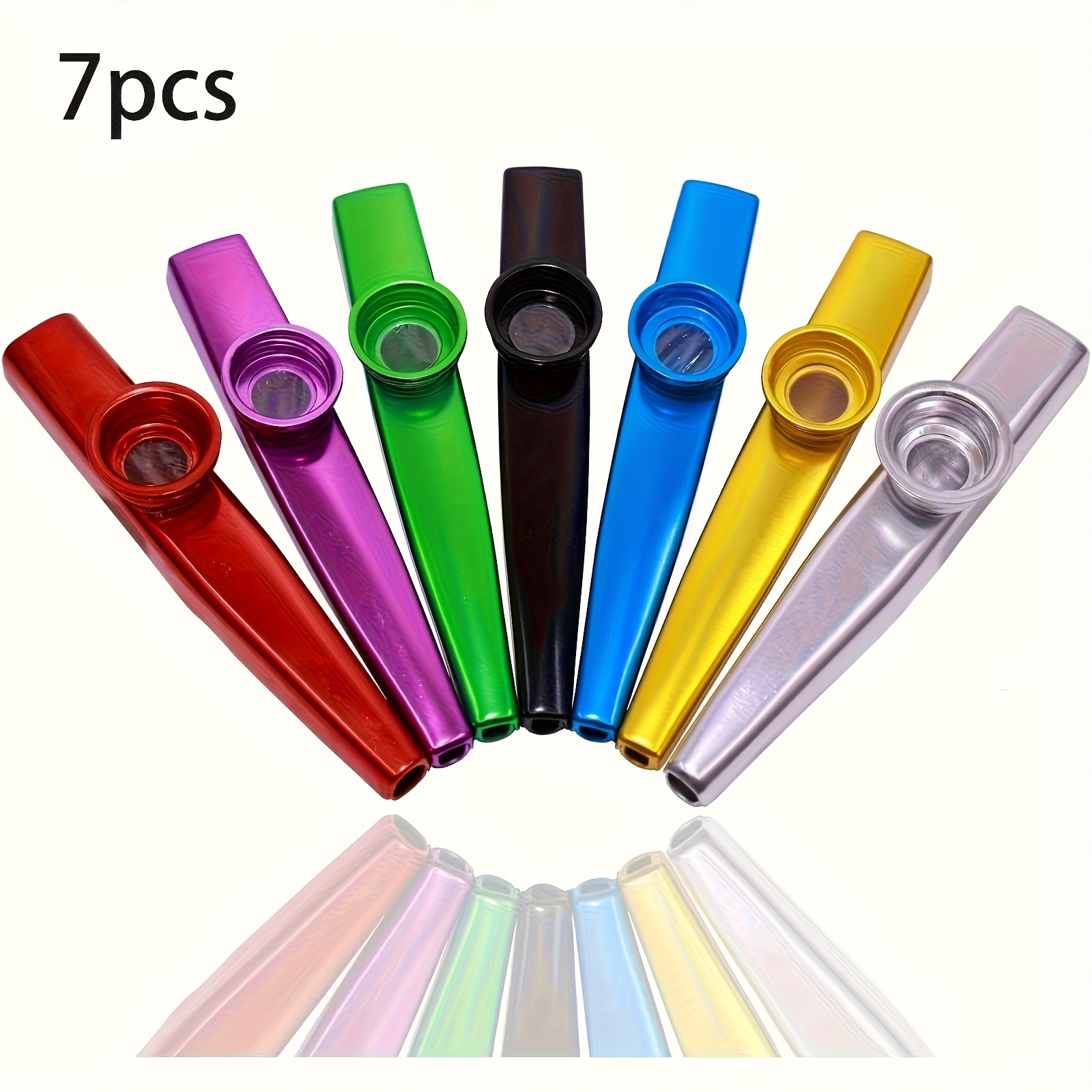 Musical Instrument Veena - 7 Buah Kazoo Logam Desain Sederhana