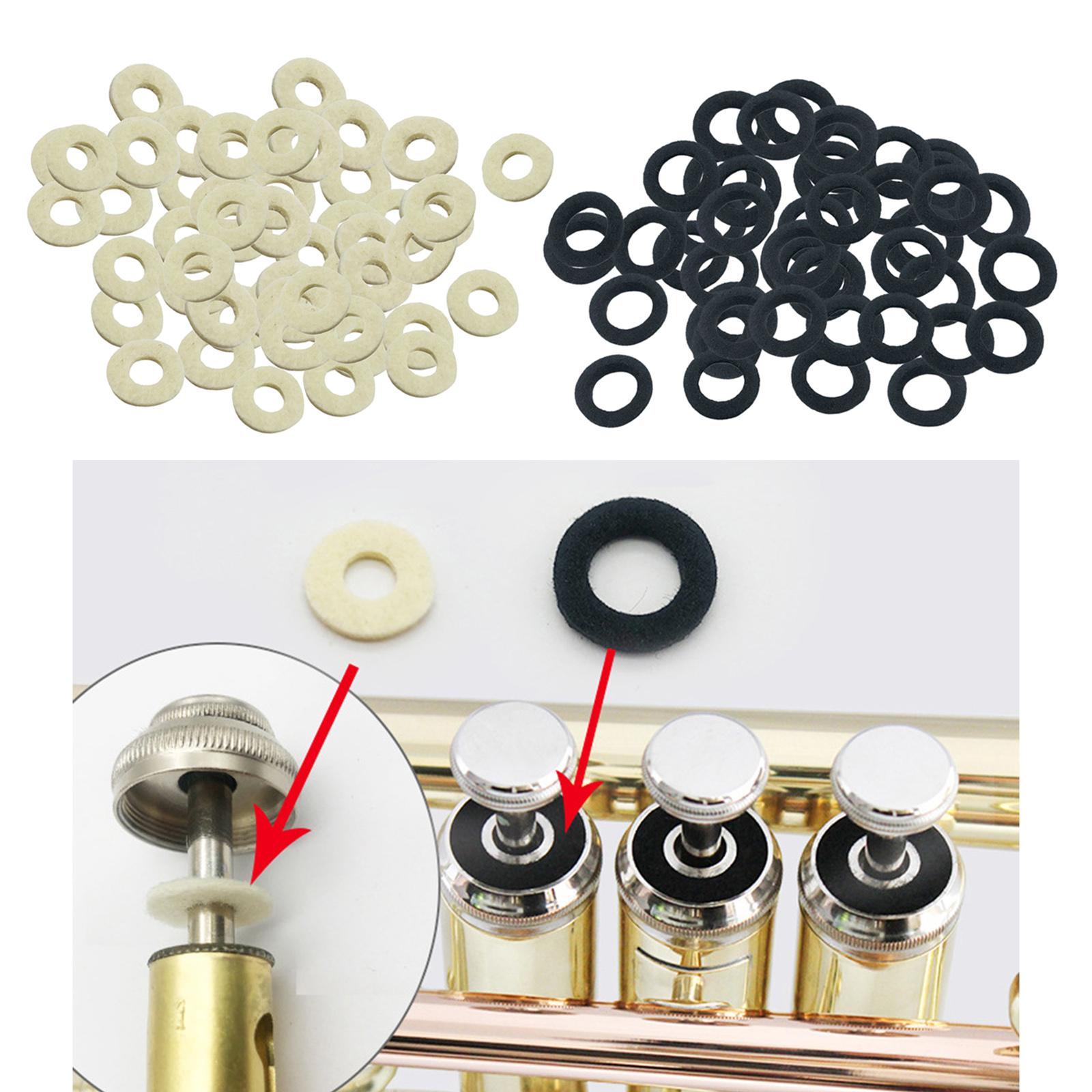 Musical Instrument Cornet - 50 Buah Bantalan Felt Katup Terompet