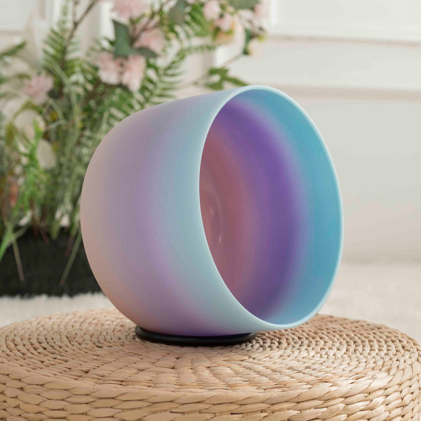 Tibetan Singing Bowl - Hye-eun 8 Inci Pelangi 440Hz/432/528Hz Mangkuk