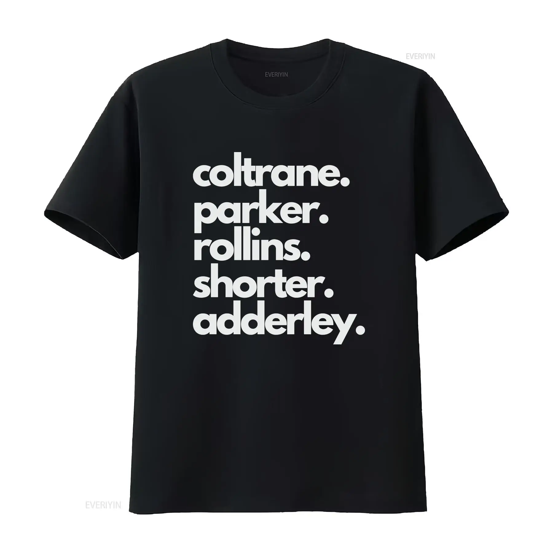 Musical Instrument With Names - Kaos Nama Legenda Saksofon Jazz, Stiker