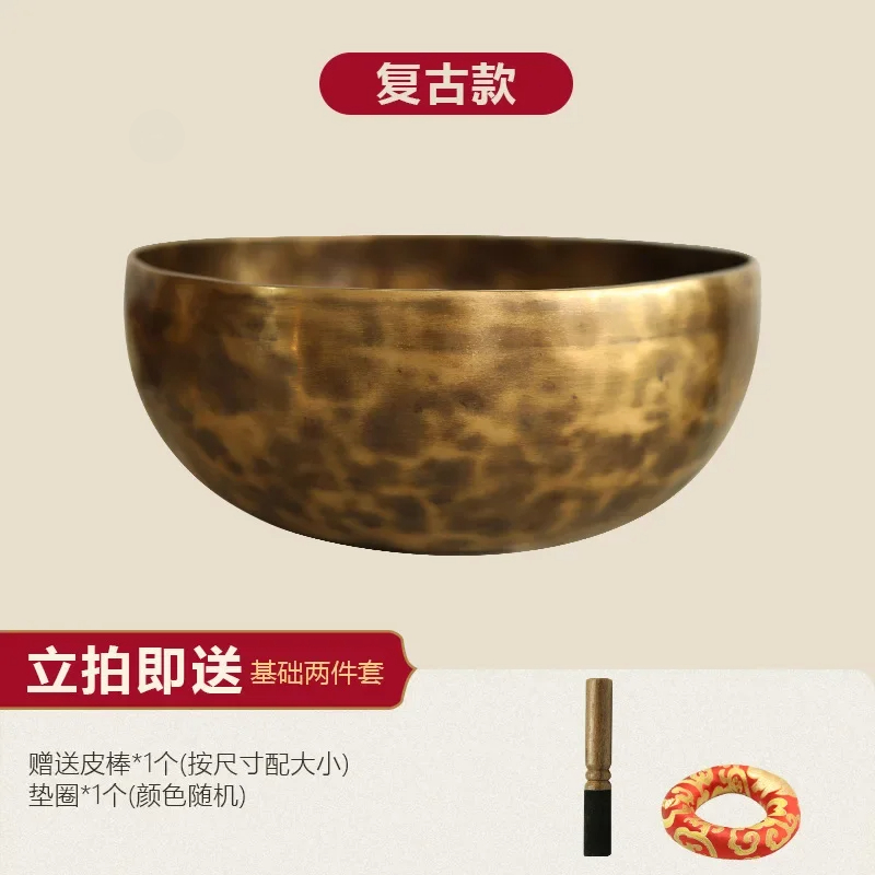 Tibetan Singing Bowl - Nepal mangkuk menyanyi buatan tangan Buddha