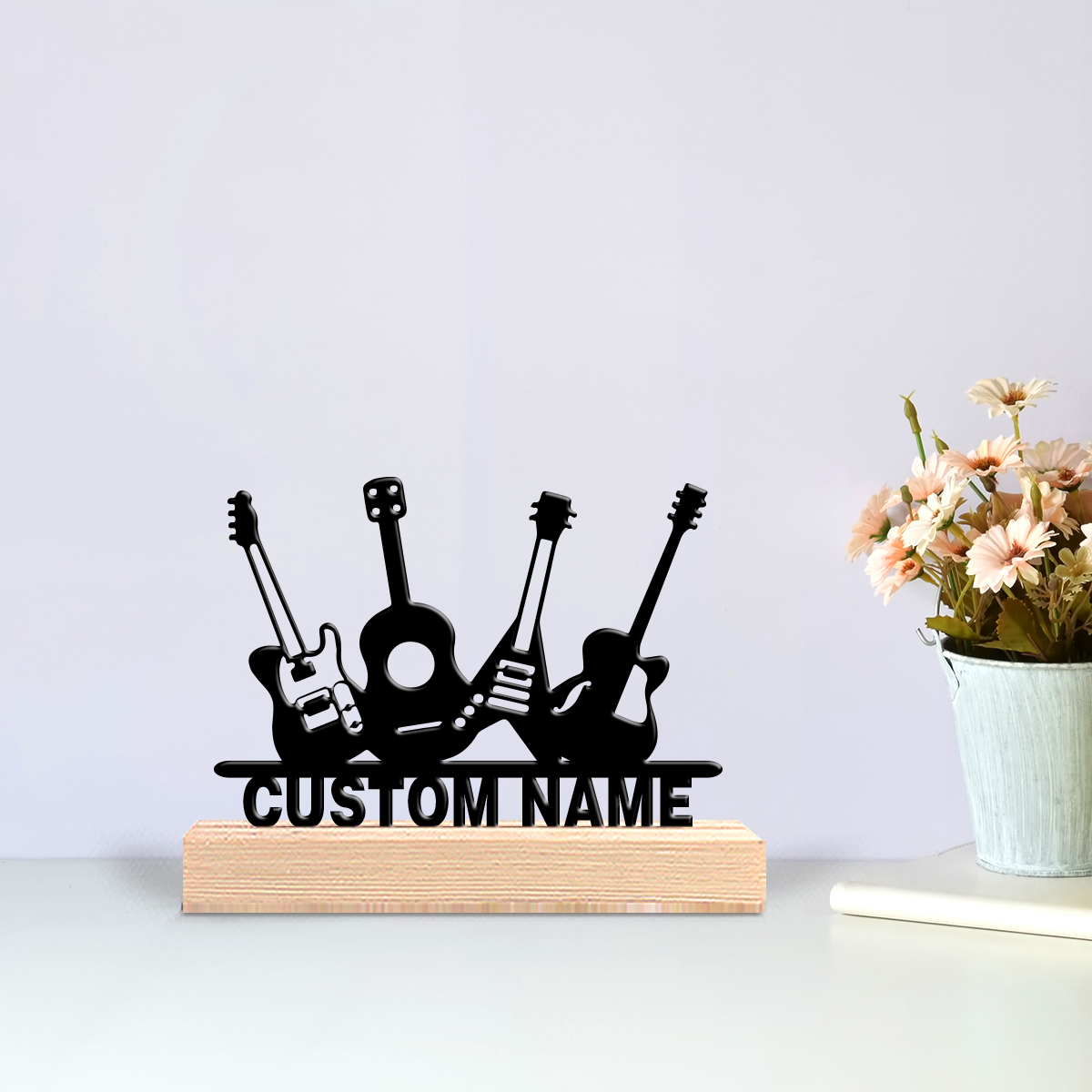 Musical Instrument With Names - 1pc Patung Besi Instrumen Musik Kreatif