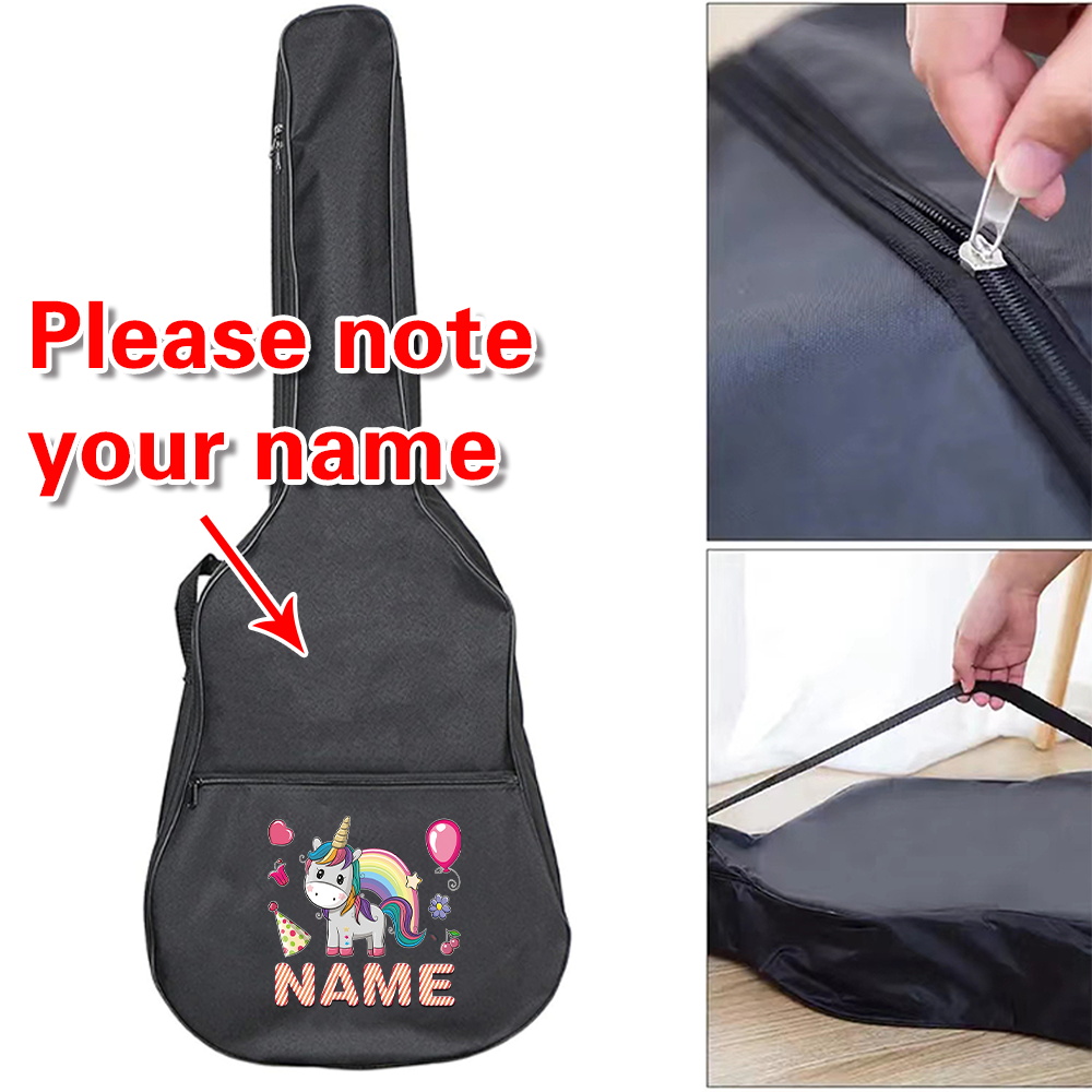 Musical Instrument With Names - Tas Gitar Custom Nama 36-41 inci,