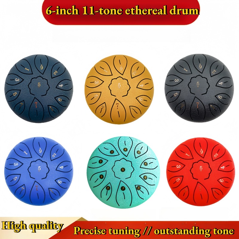 Musical Instrument With Hand - Instrumen Drum Ethereal 6 Inci 11