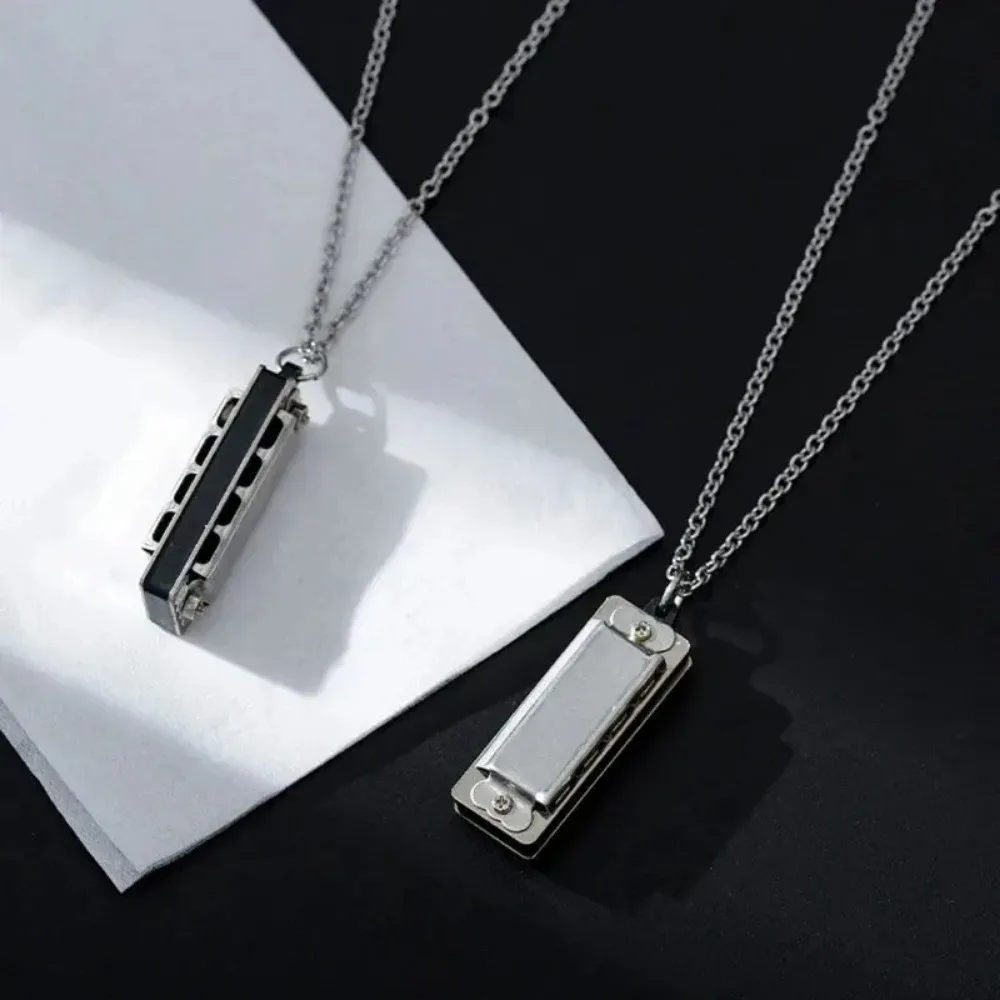 Musical Instrument You Blow Into - Kalung Harmonika Mini Pria dan Wanita