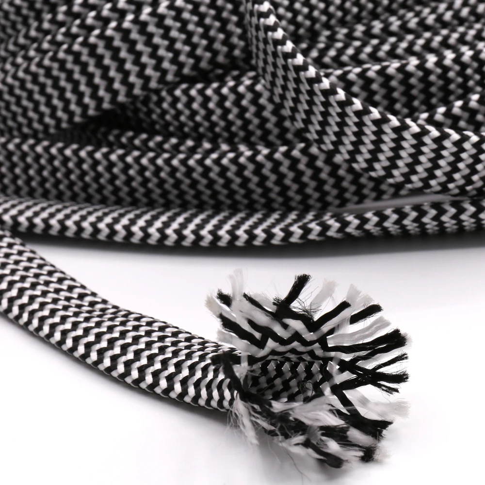 Musical Instrument Image - 10M PP jalinan Sleeving Putih Hitam