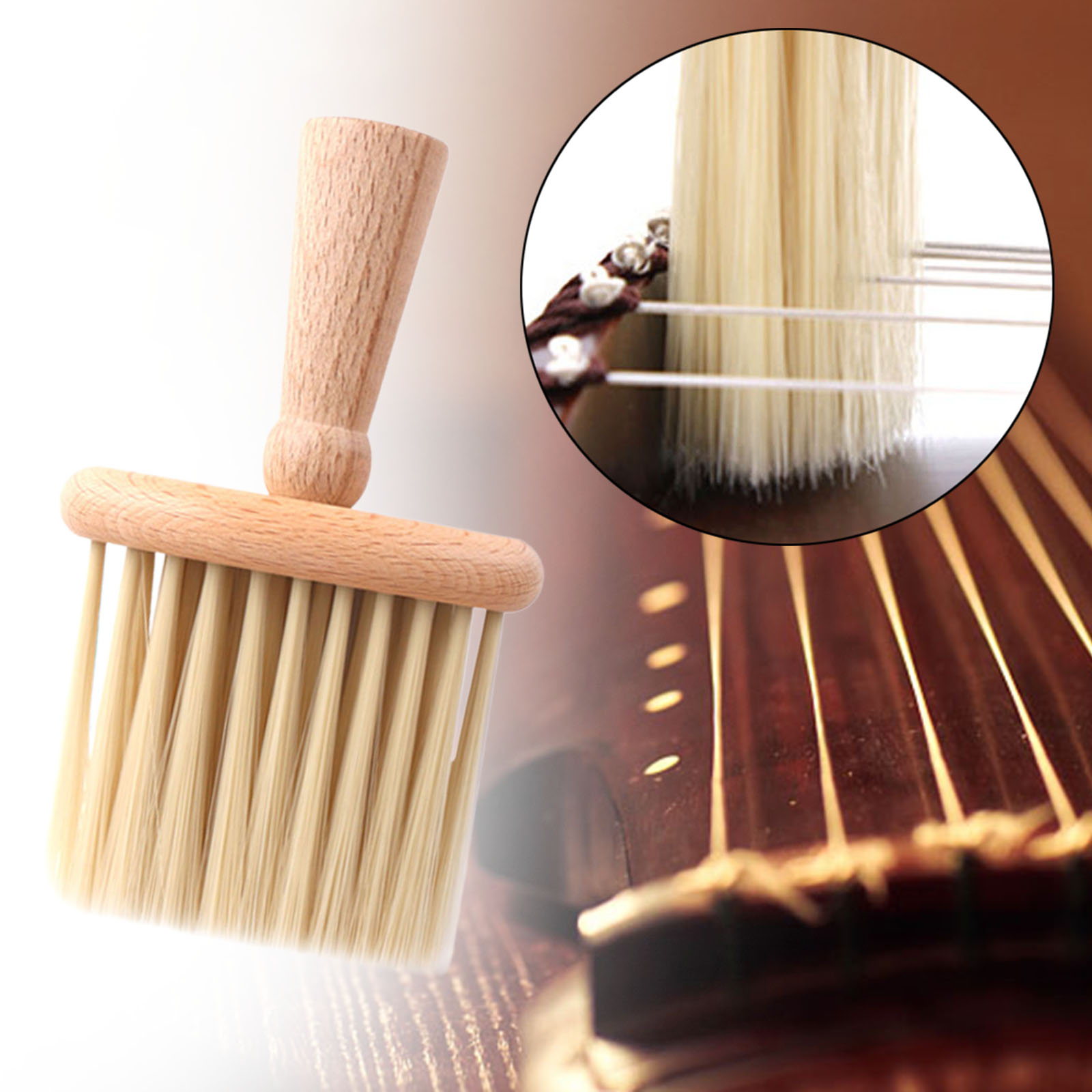 Musical Instrument Veena - Guzheng sikat pembersih Ukulele bulu lembut