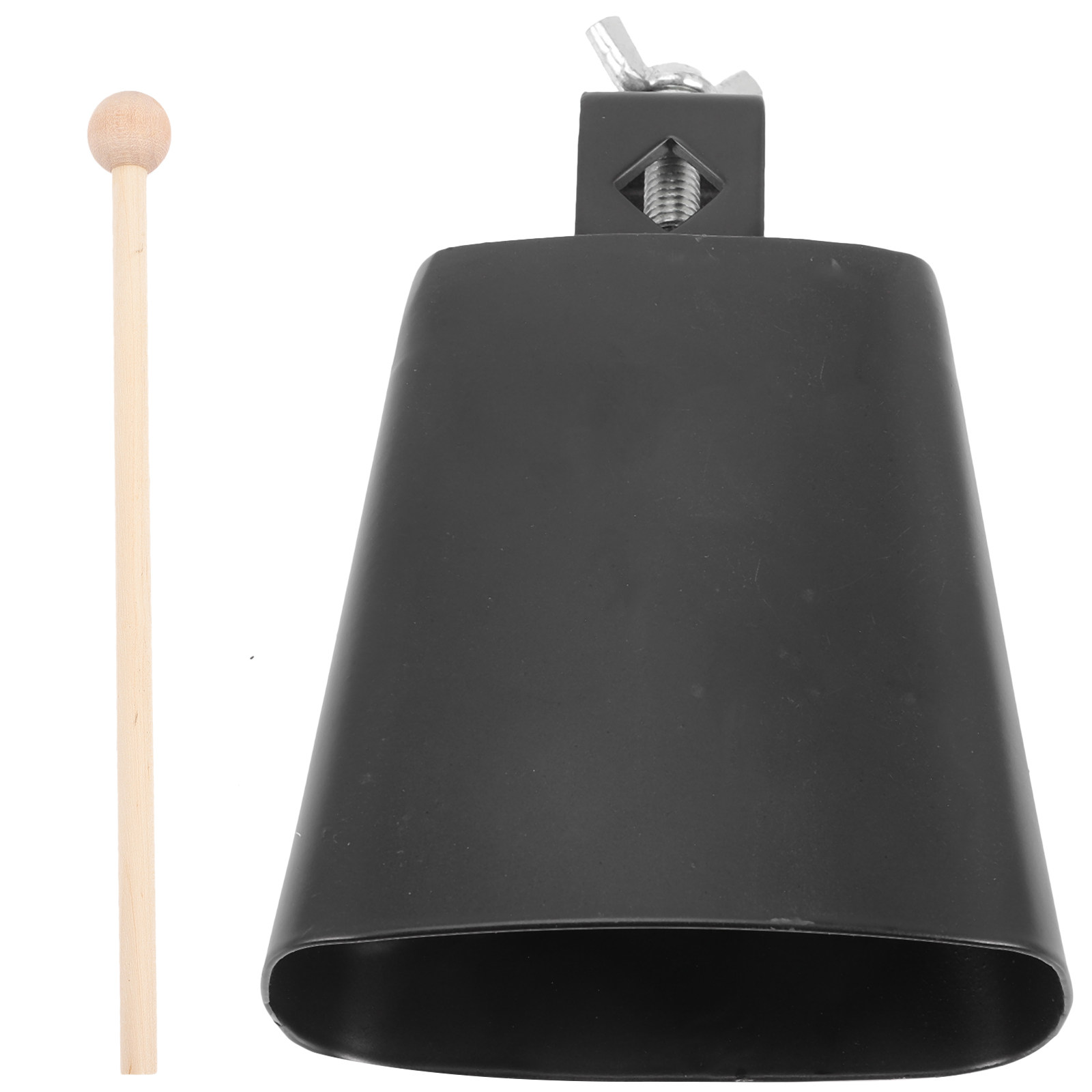 Musical Instrument With Hand - 1Set Cowbell Logam Kokoh dengan Tongkat