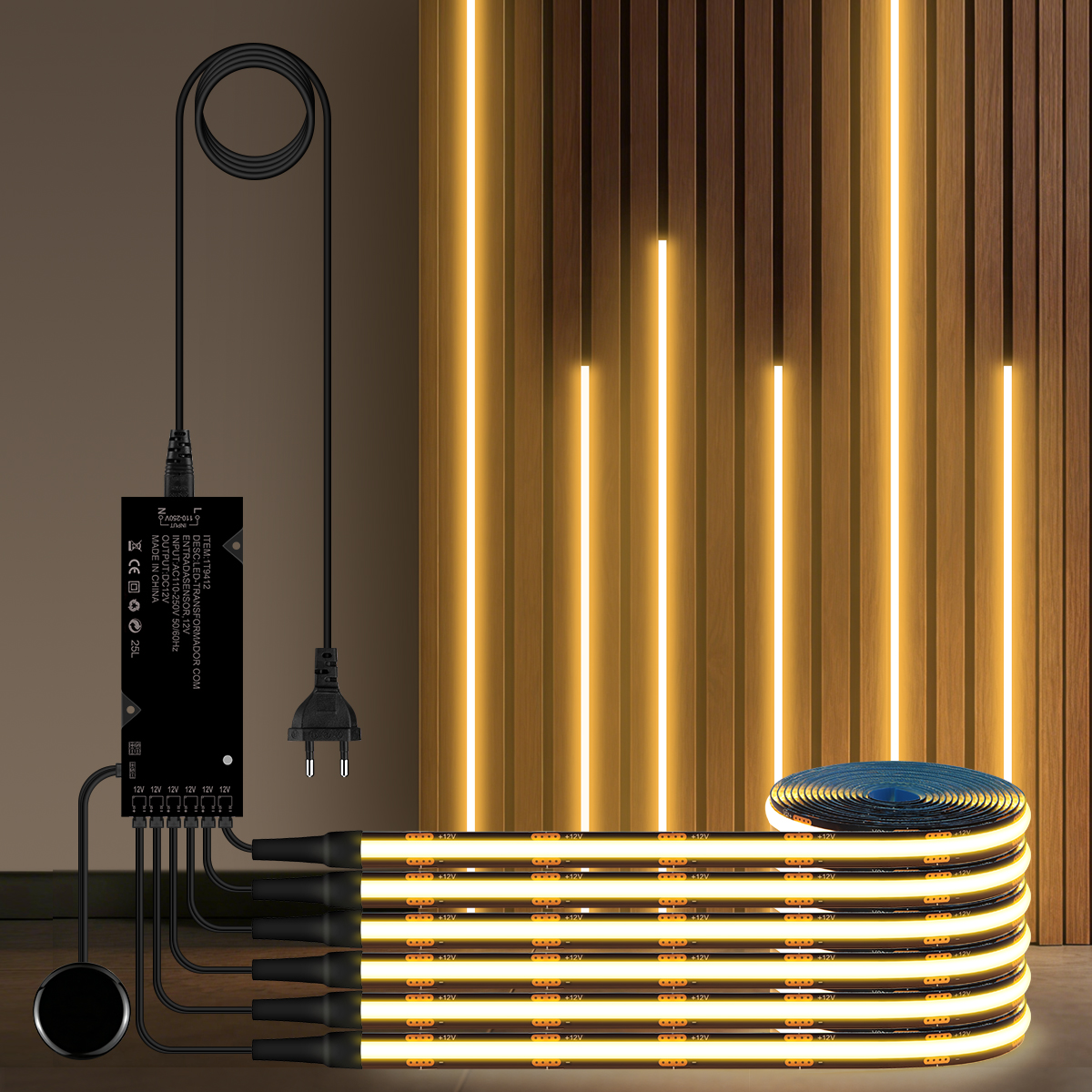 Musical Instrument Image - Panel Dinding Akustik dengan Lampu LED