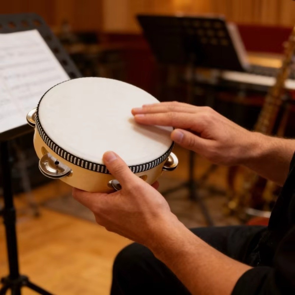 Musical Instrument With Hand - Drum Genggam 4/6/8/10 Inci Mainan Perkusi