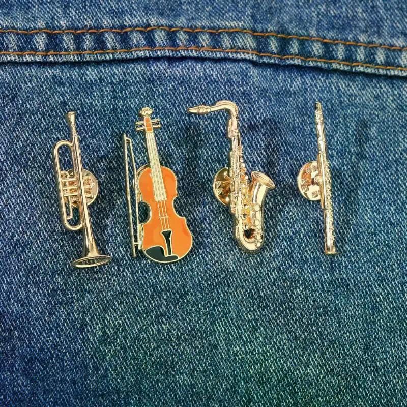 Musical Instrument Jewelry - 1 Buah Bros Enamel Orkestra Simfoni