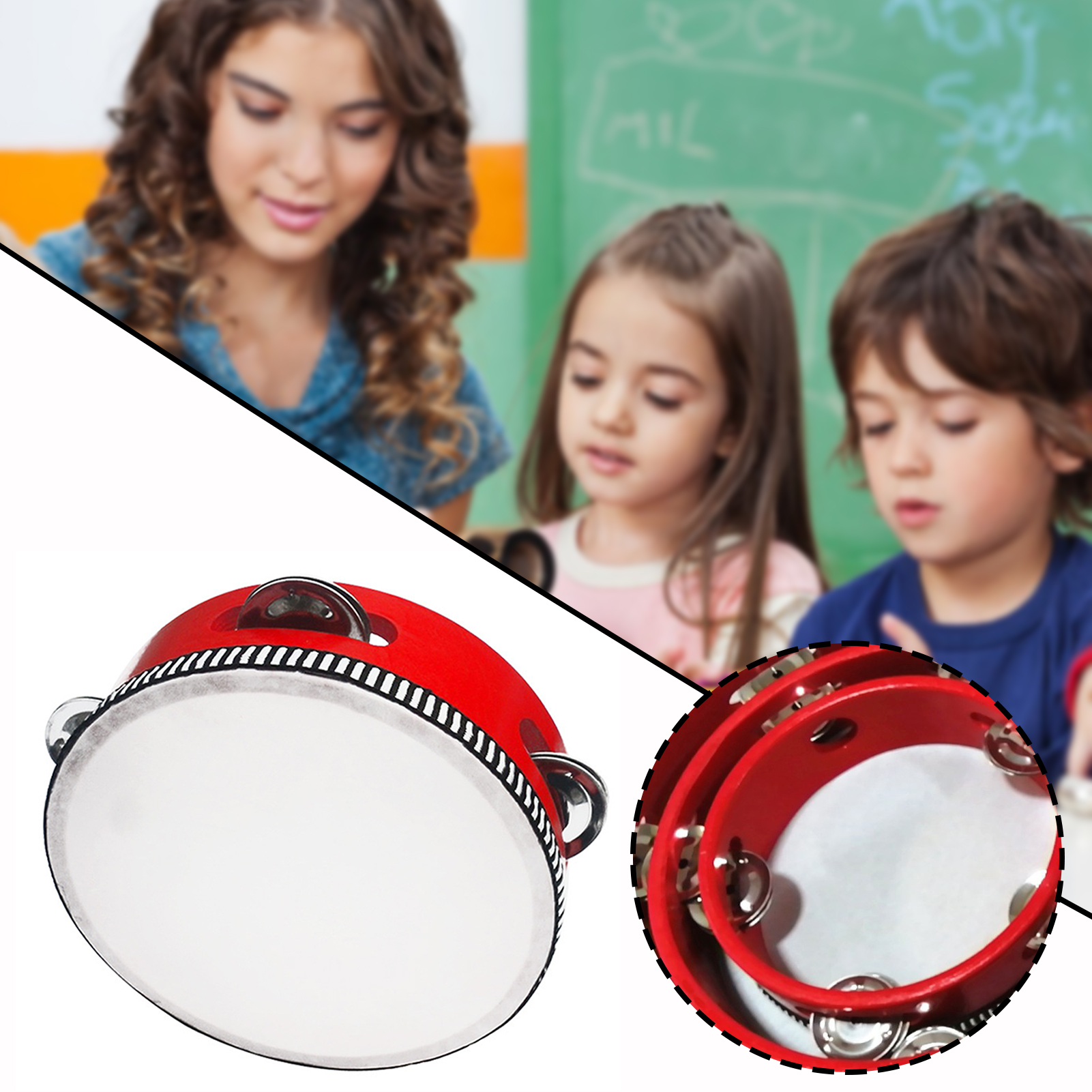 Tambourines For Children Porta - Musical Instrument Kit ulasan dan harga