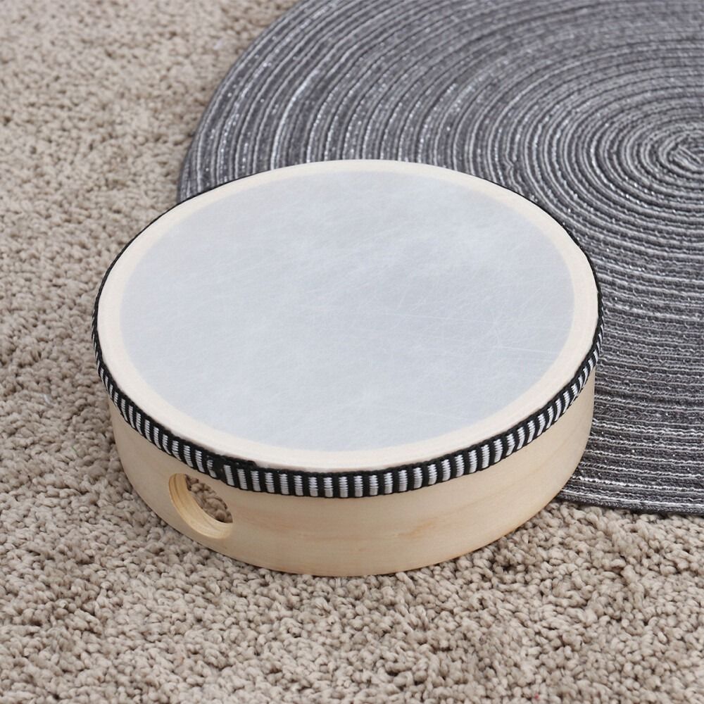 Mainan Drum Tangan Kayu 4/6/8/ - Musical Instrument With Hand ulasan dan harga