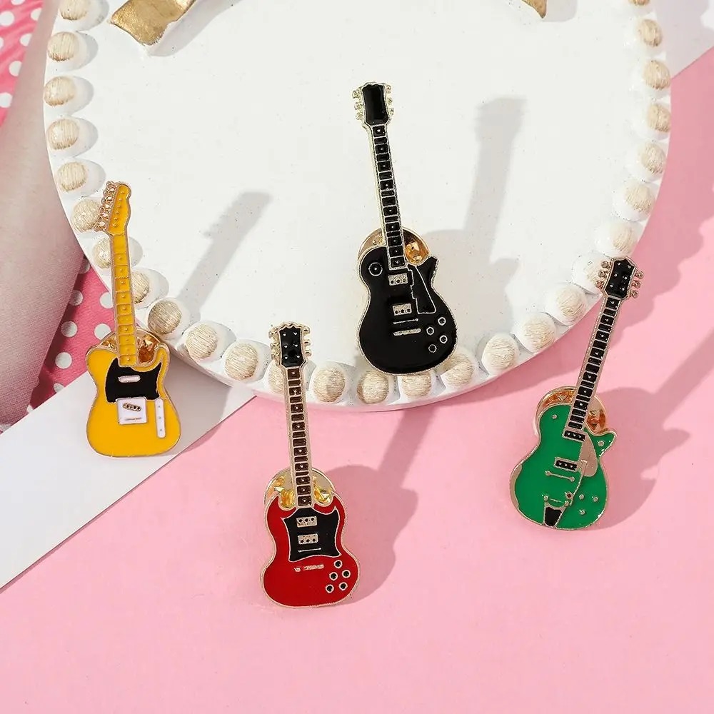 1/2/4 Buah Bros Gitar Enamel L - Musical Instrument Jewelry ulasan dan harga