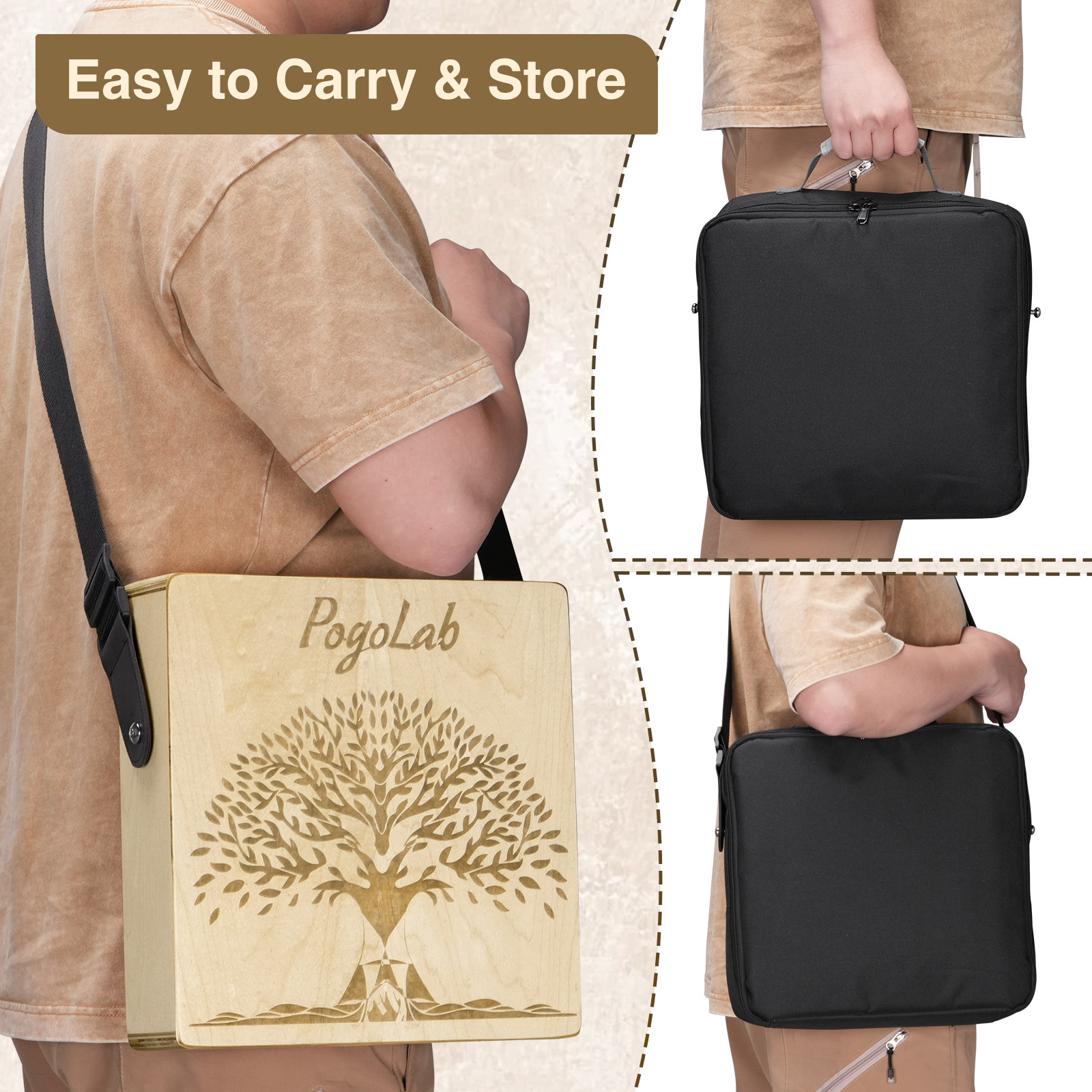 Pogolab Cajon Portabel dengan  - Cajon Musical Instrument ulasan dan harga