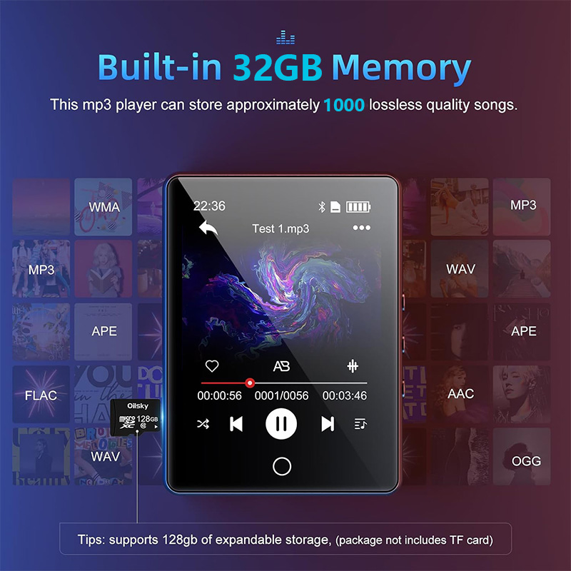 Pemutar MP3 Bluetooth 2.8 laya - Musical Instrument Image ulasan dan harga