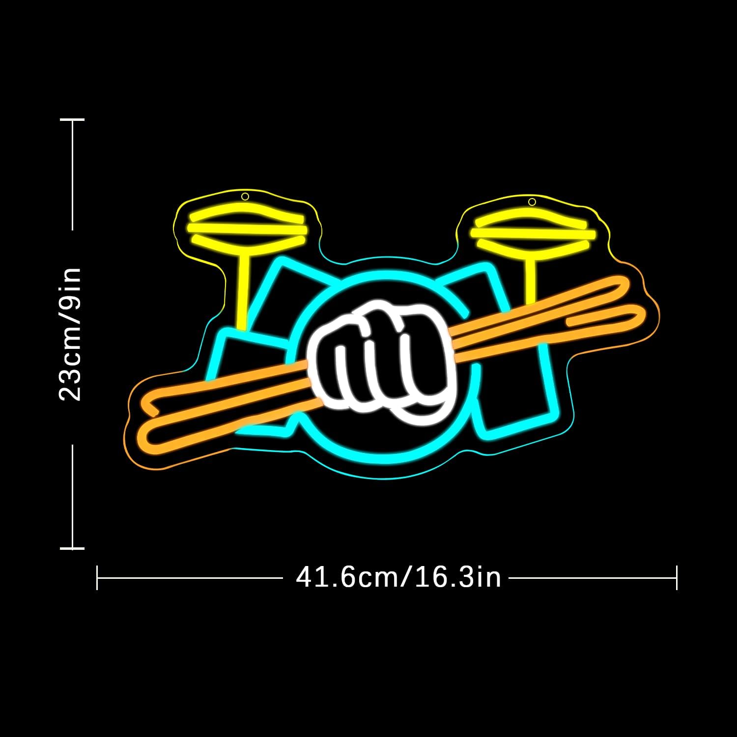 Lampu Neon LED Set Drum Berten - Musical Instrument With A ulasan dan harga