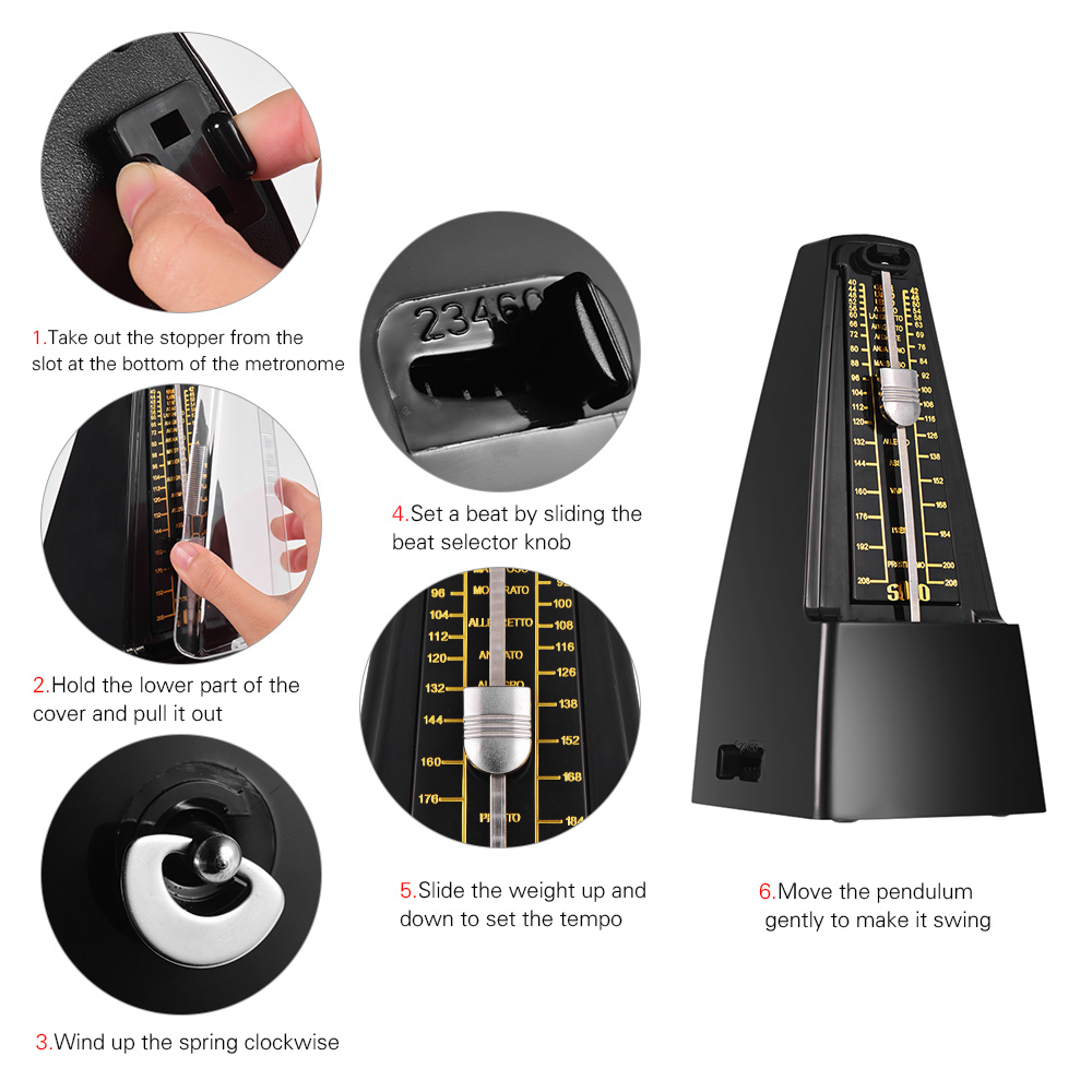 Metronom mekanik Universal sta - Musical Instrument Veena ulasan dan harga