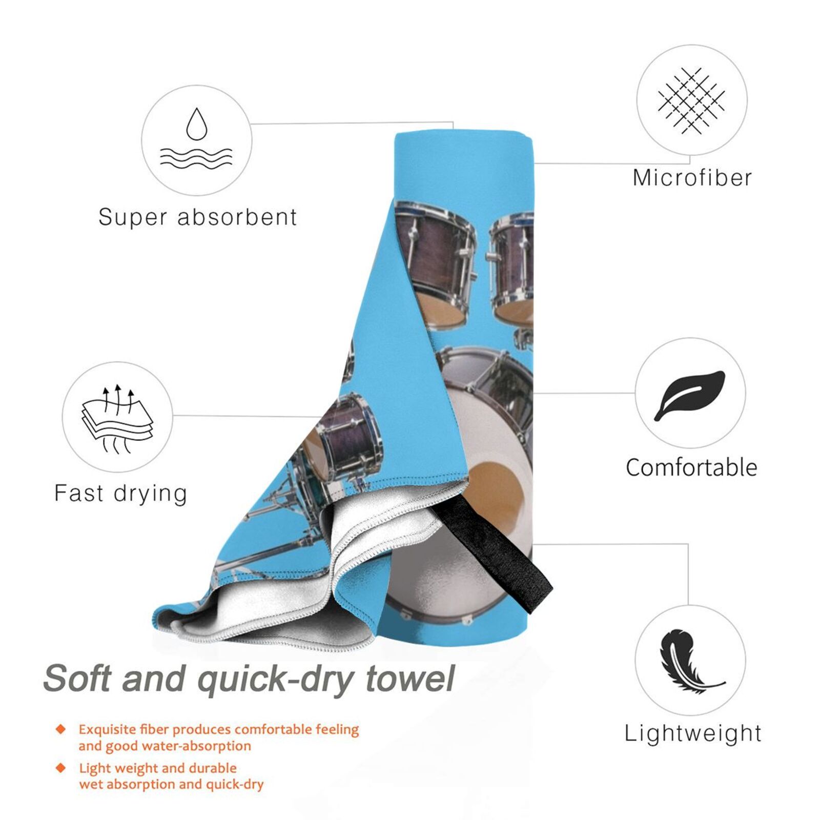 Ilustrasi Drum Handuk Mandi Ba - Musical Instrument Image ulasan dan harga