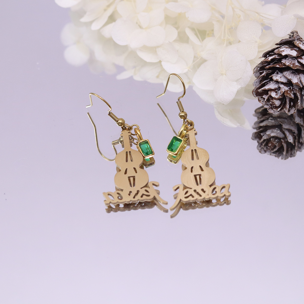 Anting Biola Nama Kustom Chand - Musical Instrument With Names ulasan dan harga