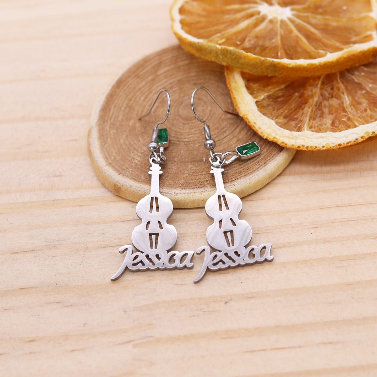 Anting Biola Nama Kustom Chand - Musical Instrument With Names ulasan dan harga
