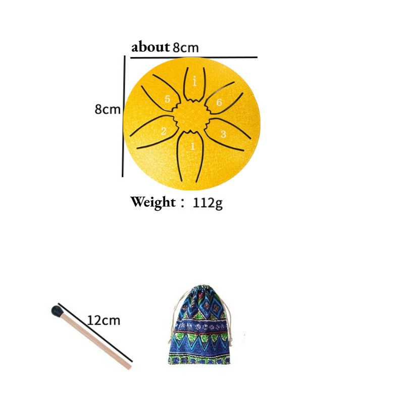 Steel Tongue Drum Portable Rai - Musical Instrument With Hand ulasan dan harga