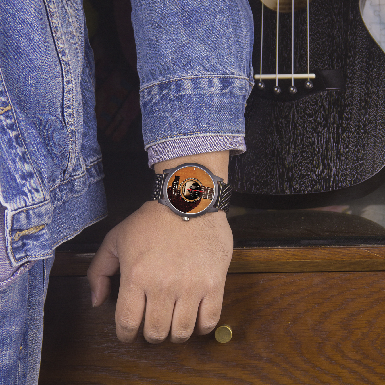 Jam tangan Quartz Pria instrum - Musical Instrument With Names ulasan dan harga