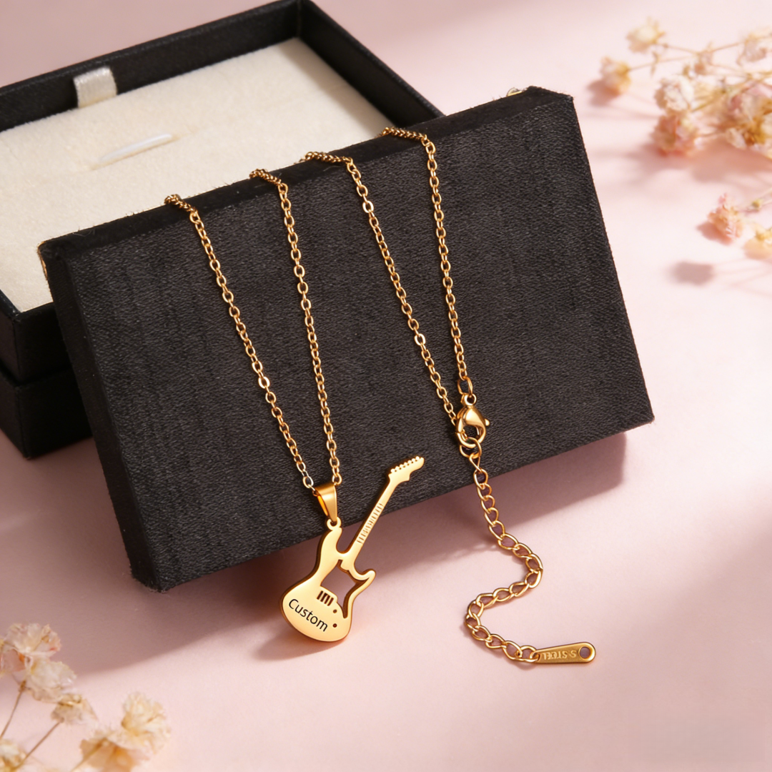Kalung Gitar Instrumen Musik d - Musical Instrument With Names ulasan dan harga