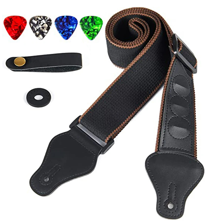 7 buah/set tali gitar hitam PU - Musical Instrument Kit ulasan dan harga