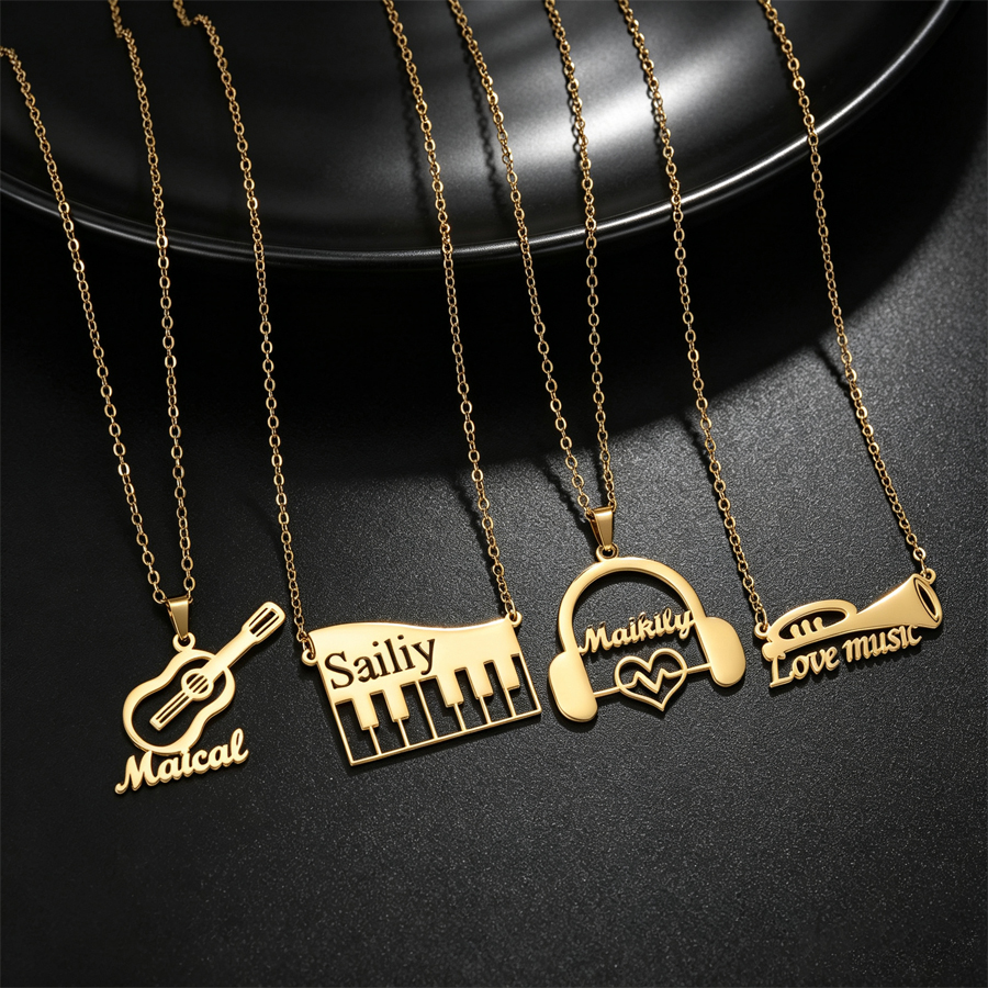 Acheerup Kalung Nama Kustom ya - Musical Instrument With Names ulasan dan harga