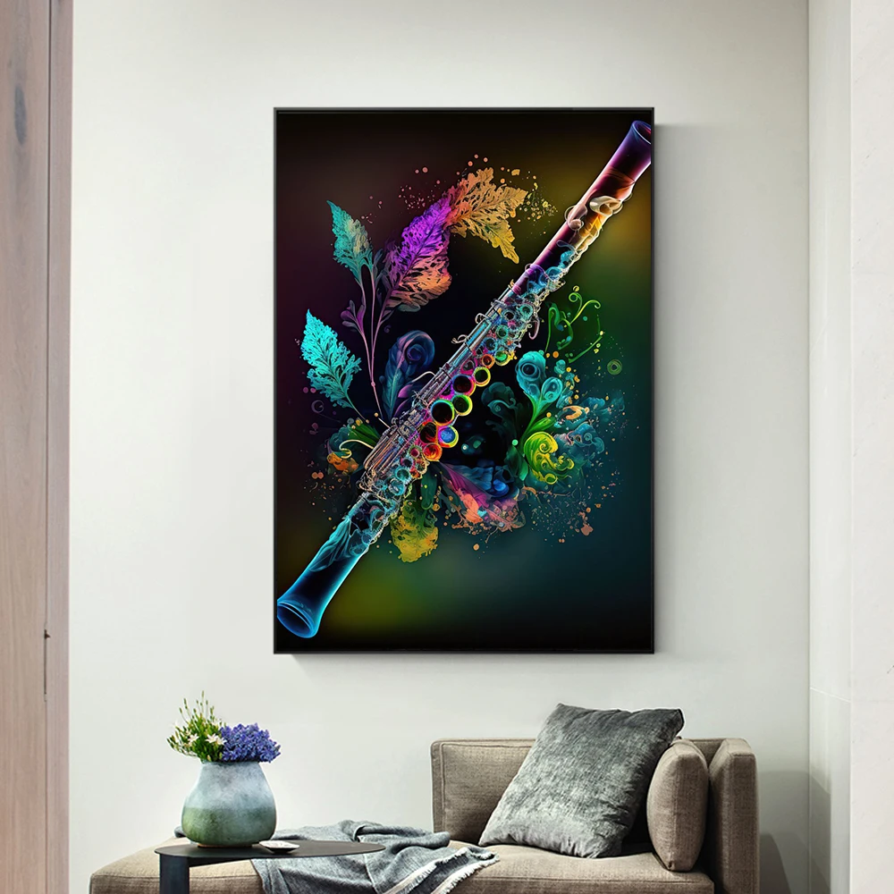 Poster catatan musik warna-war - Musical Instrument Image ulasan dan harga