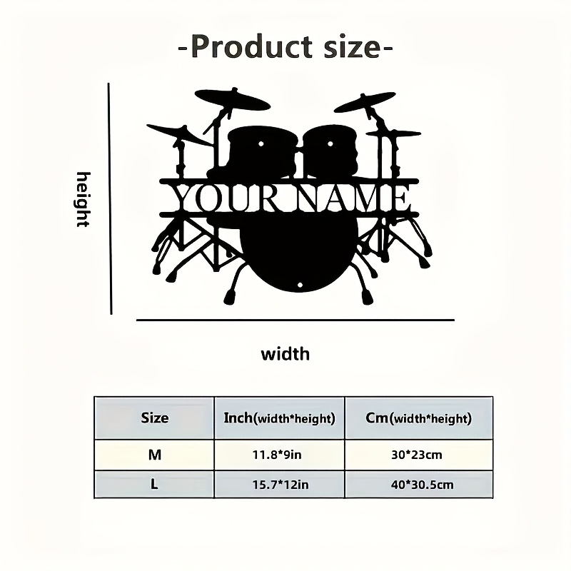 Papan Seni Dinding Logam Set D - Musical Instrument With Names ulasan dan harga