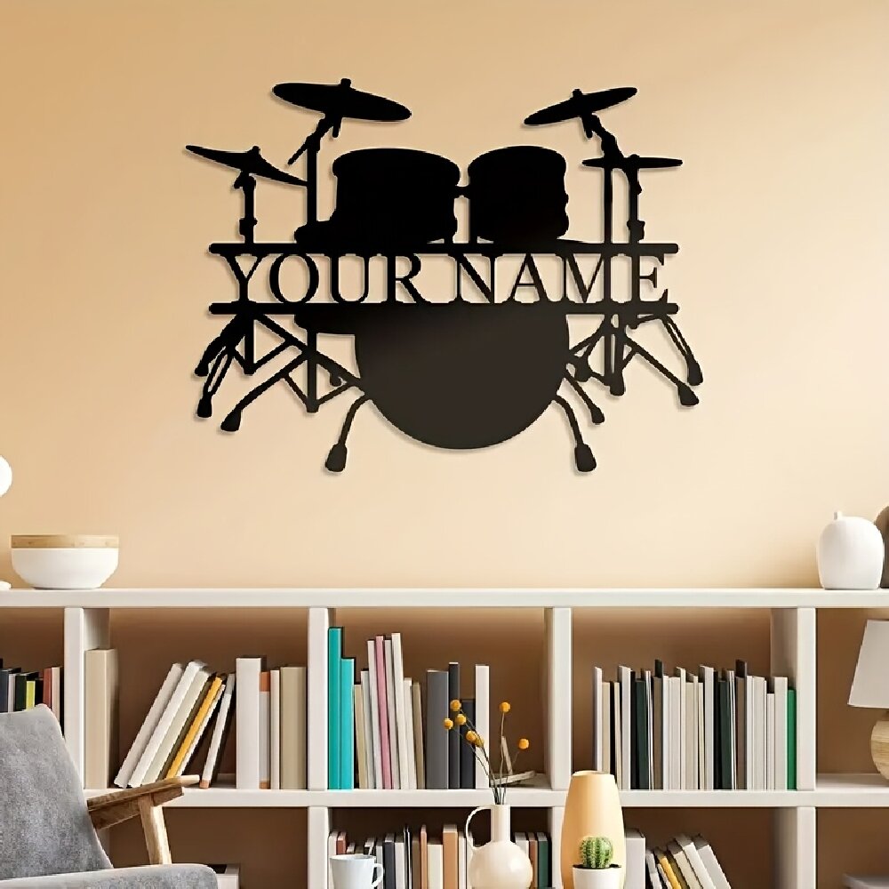 Papan Seni Dinding Logam Set D - Musical Instrument With Names ulasan dan harga