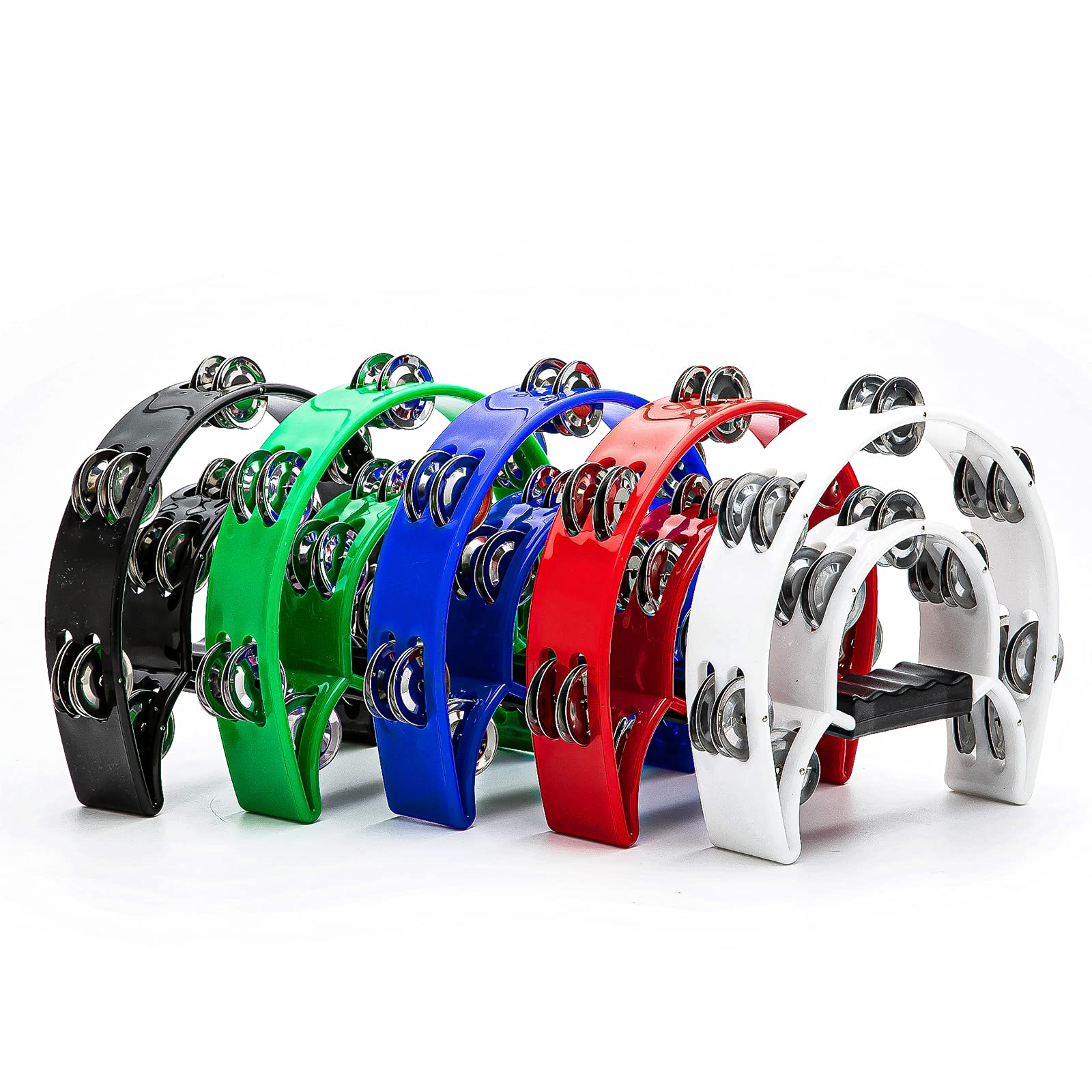 Tamborine Double Row Metal jin - Musical Instrument With Hand ulasan dan harga