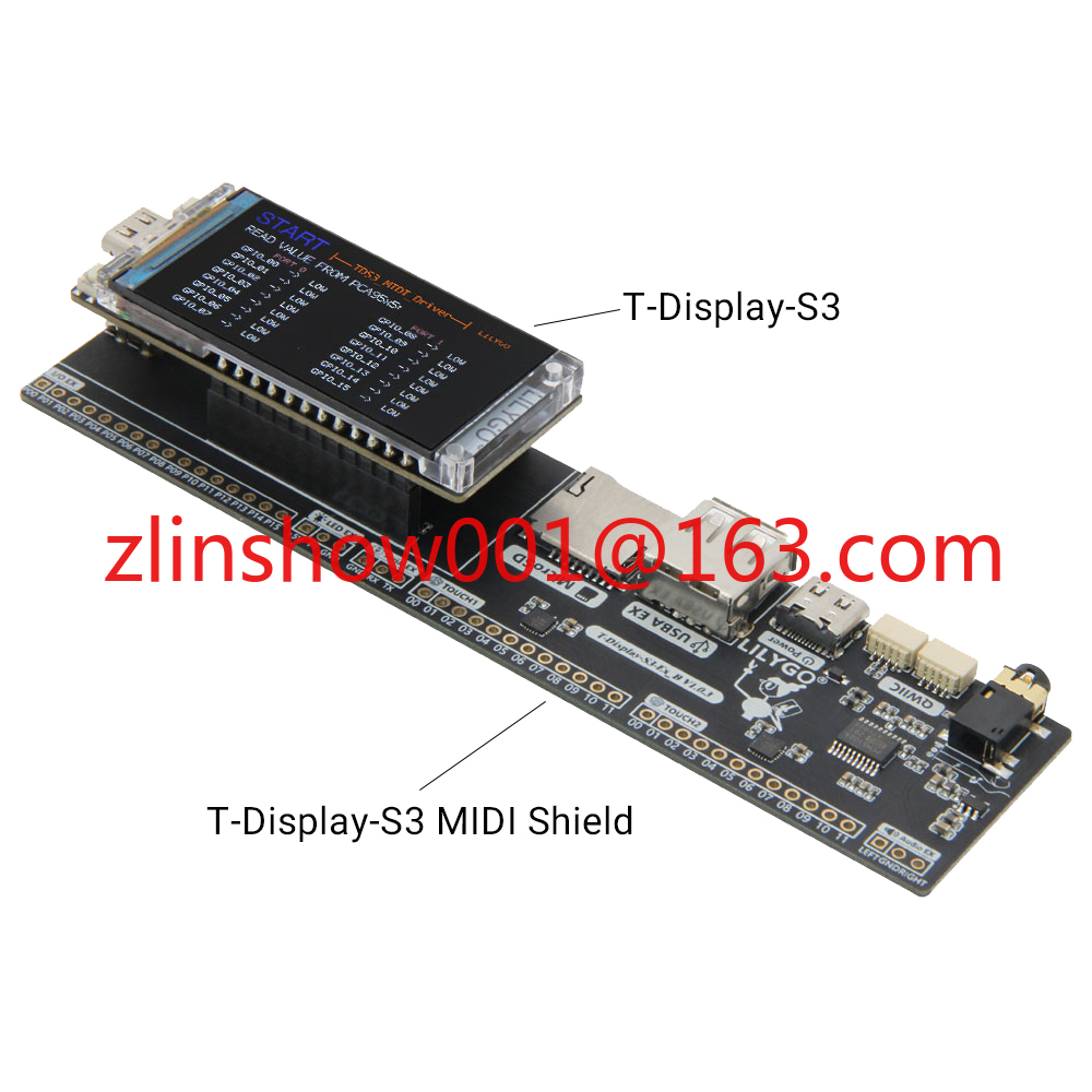 T-Display-S3 MIDI Shield Devel - Musical Instrument Digital Interface (Midi) ulasan dan harga