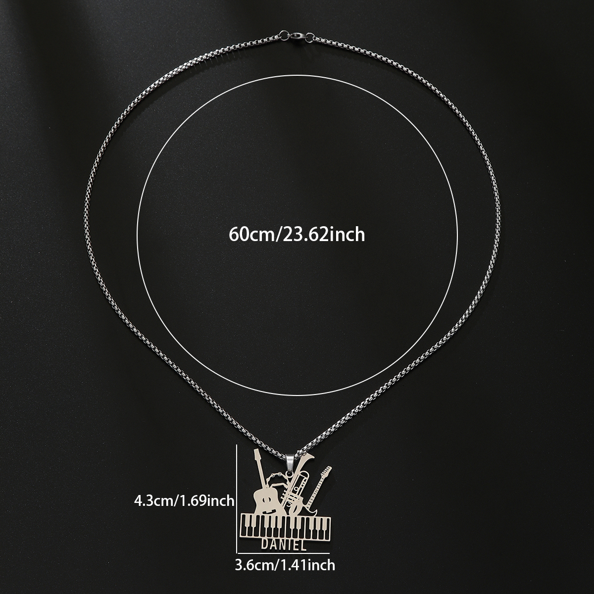 Kalung Nama Kustom untuk Wanit - Musical Instrument With Names ulasan dan harga