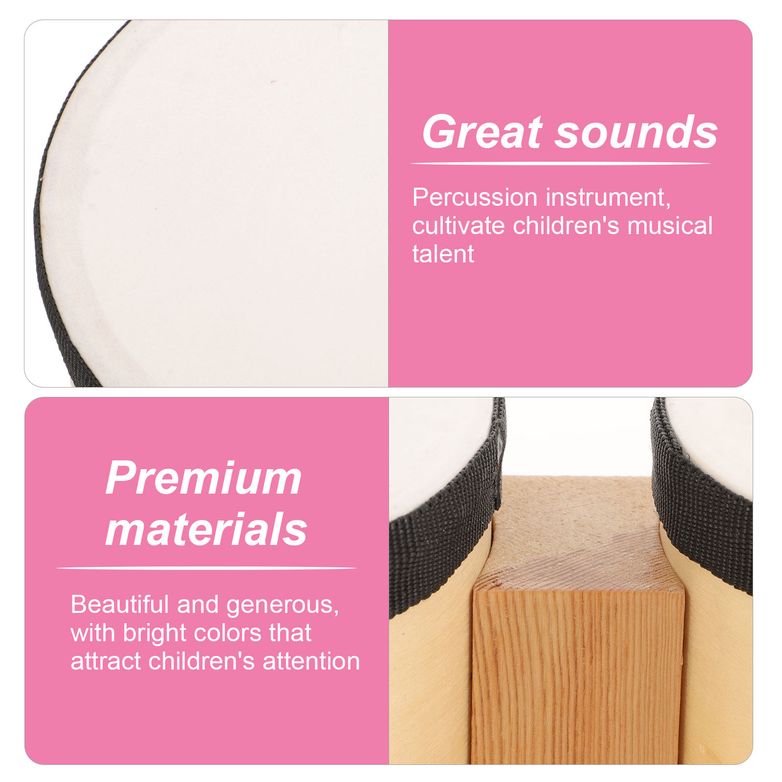 Drum Perkusi Kayu Instrumen Mu - Musical Instrument With Hand ulasan dan harga