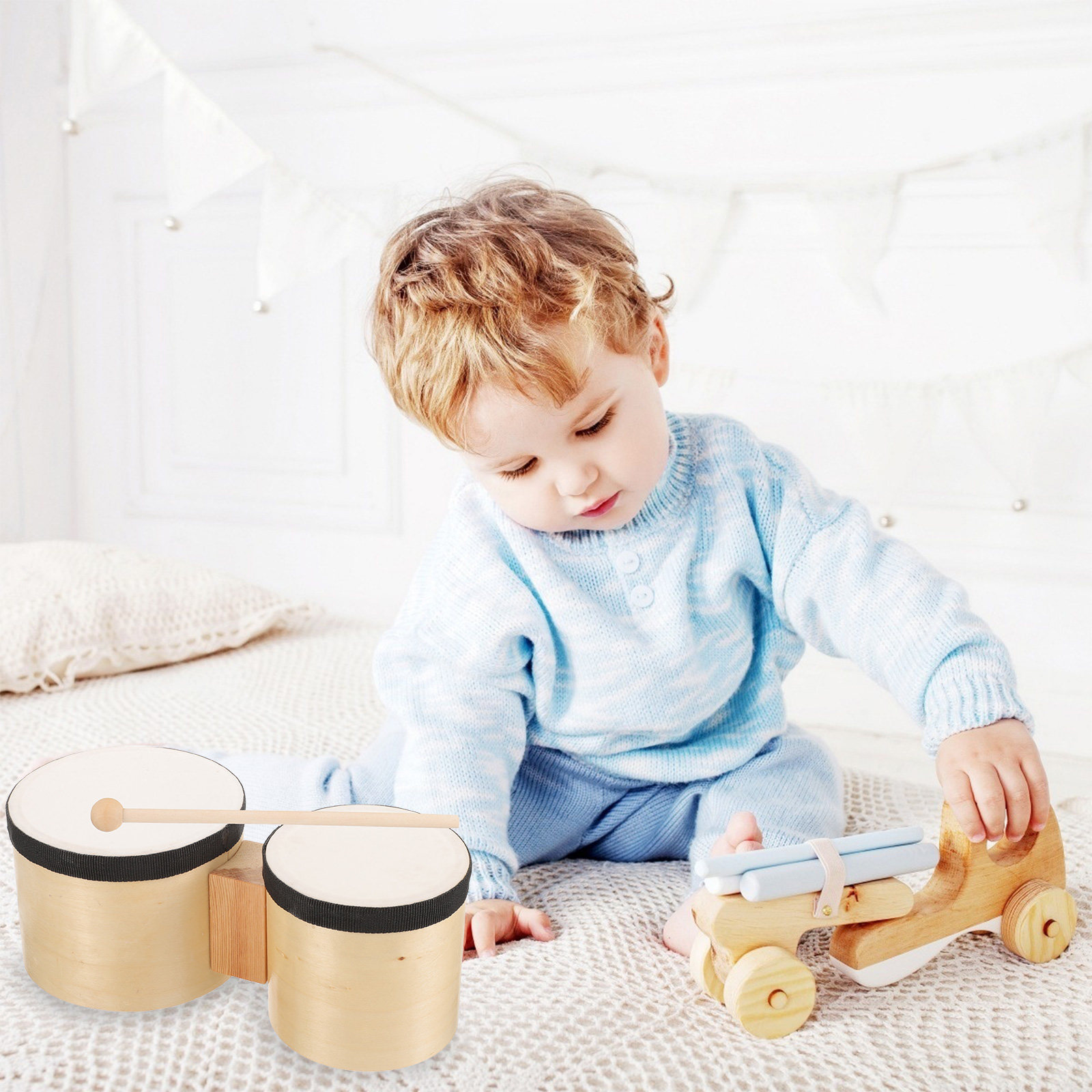 Drum Perkusi Kayu Instrumen Mu - Musical Instrument With Hand ulasan dan harga
