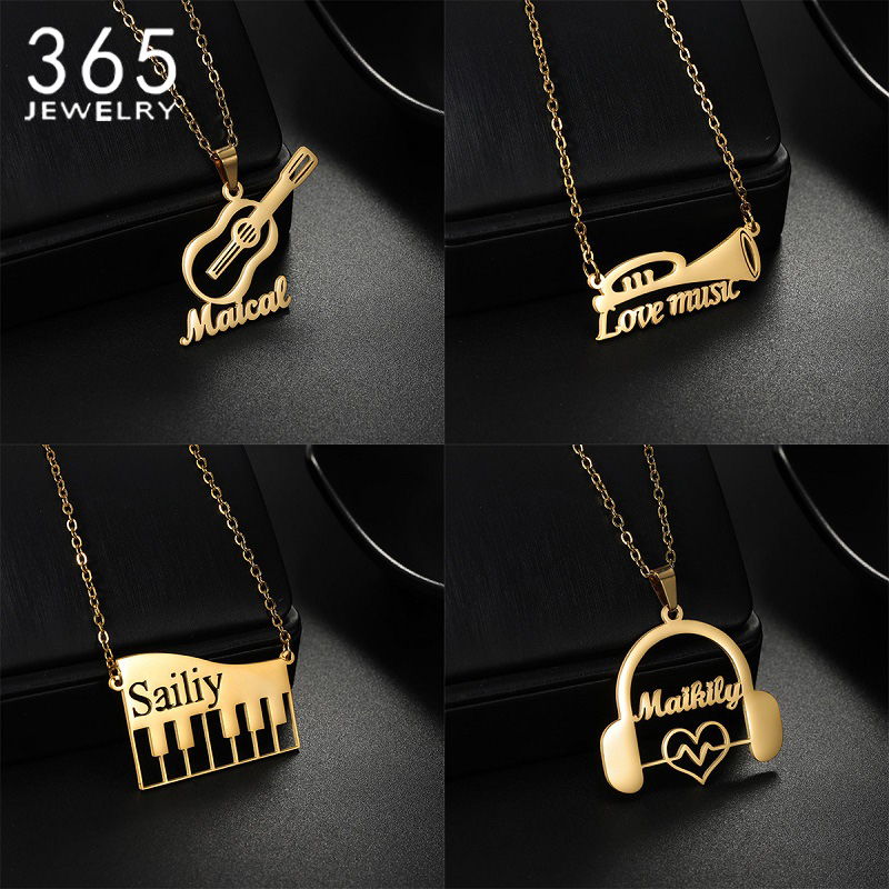 Kalung Liontin Instrumen Musik - Musical Instrument With Names ulasan dan harga