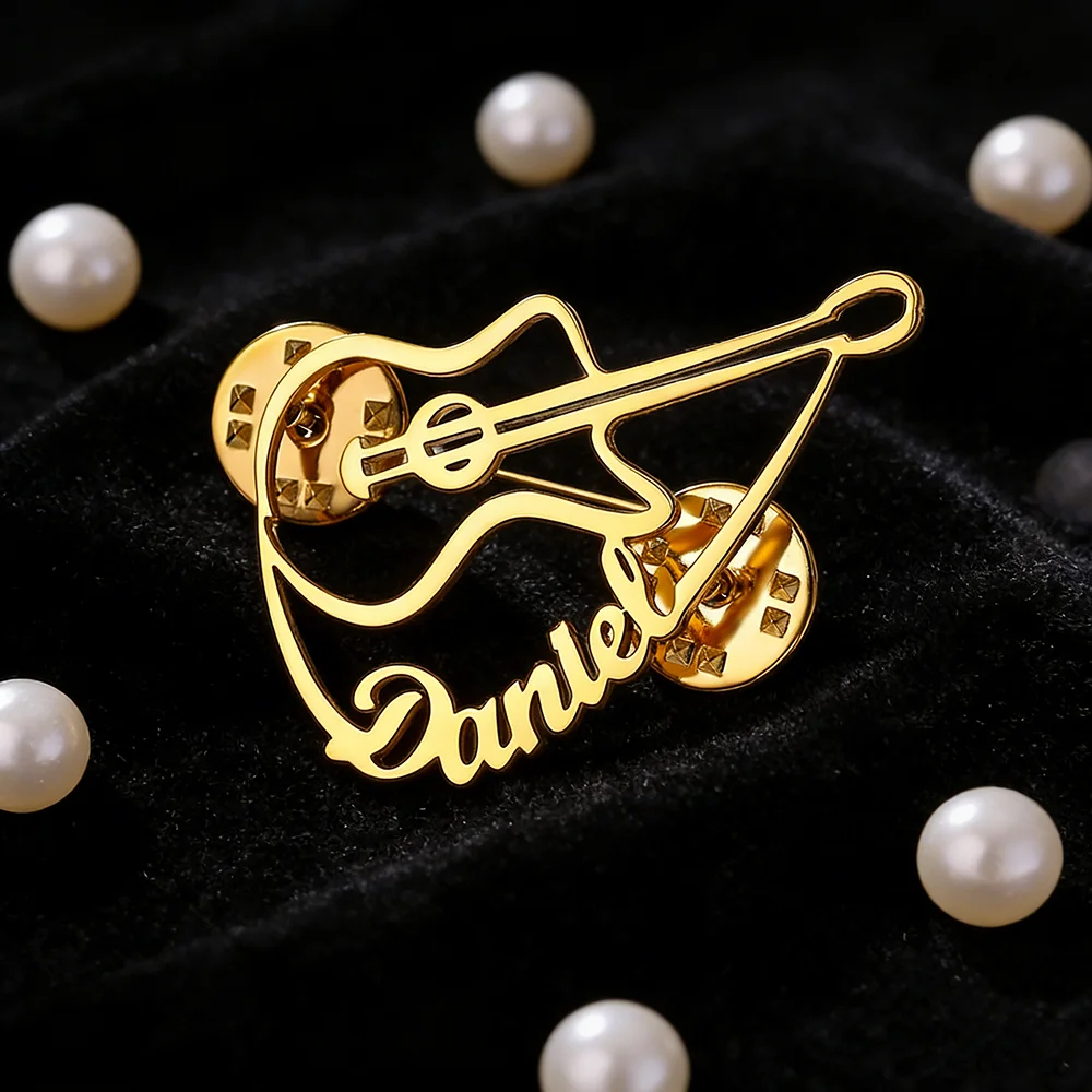 Bros Biola Personalisasi Pin N - Musical Instrument With Names ulasan dan harga